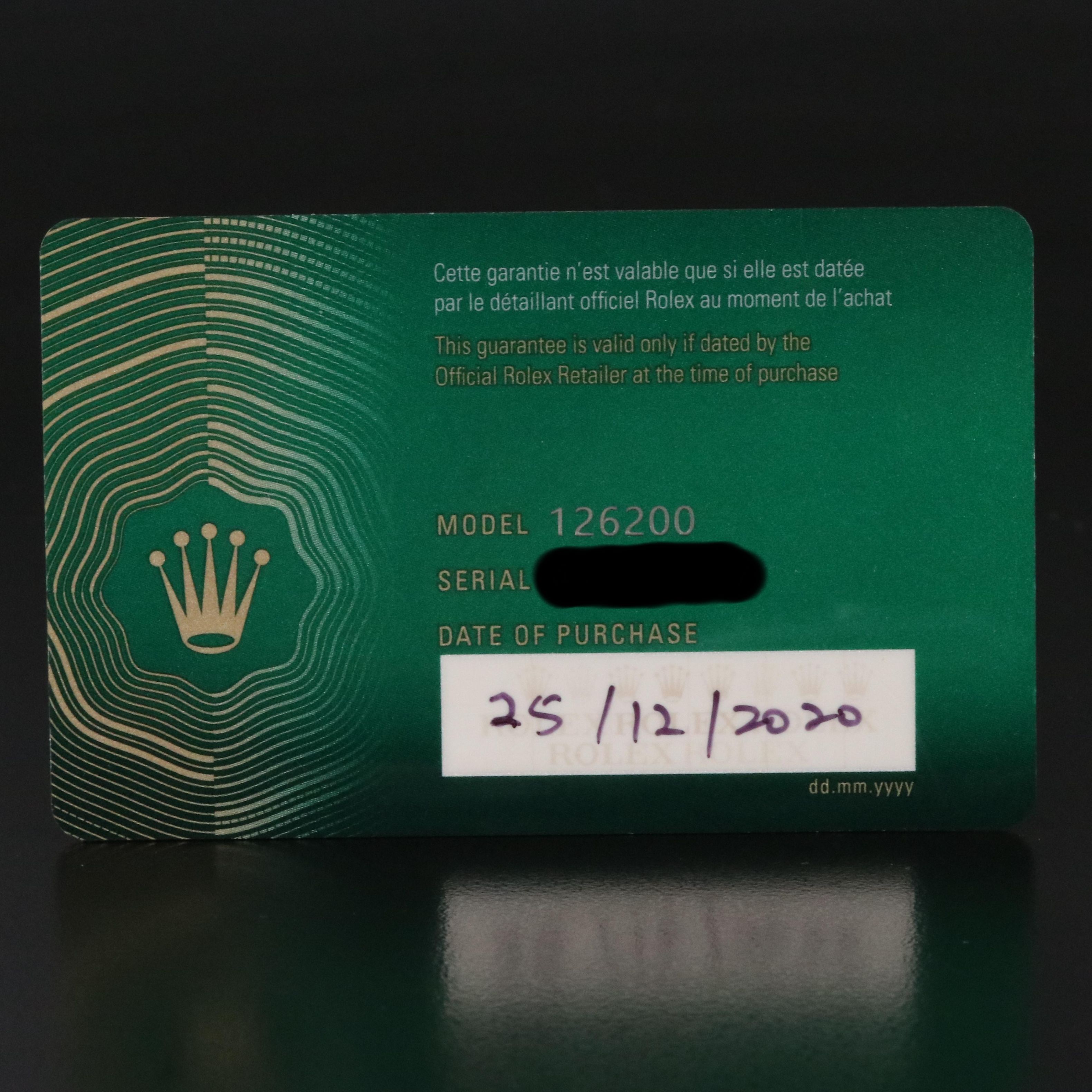 Rolex Datejust Oystersteel Ref.126200 Watch