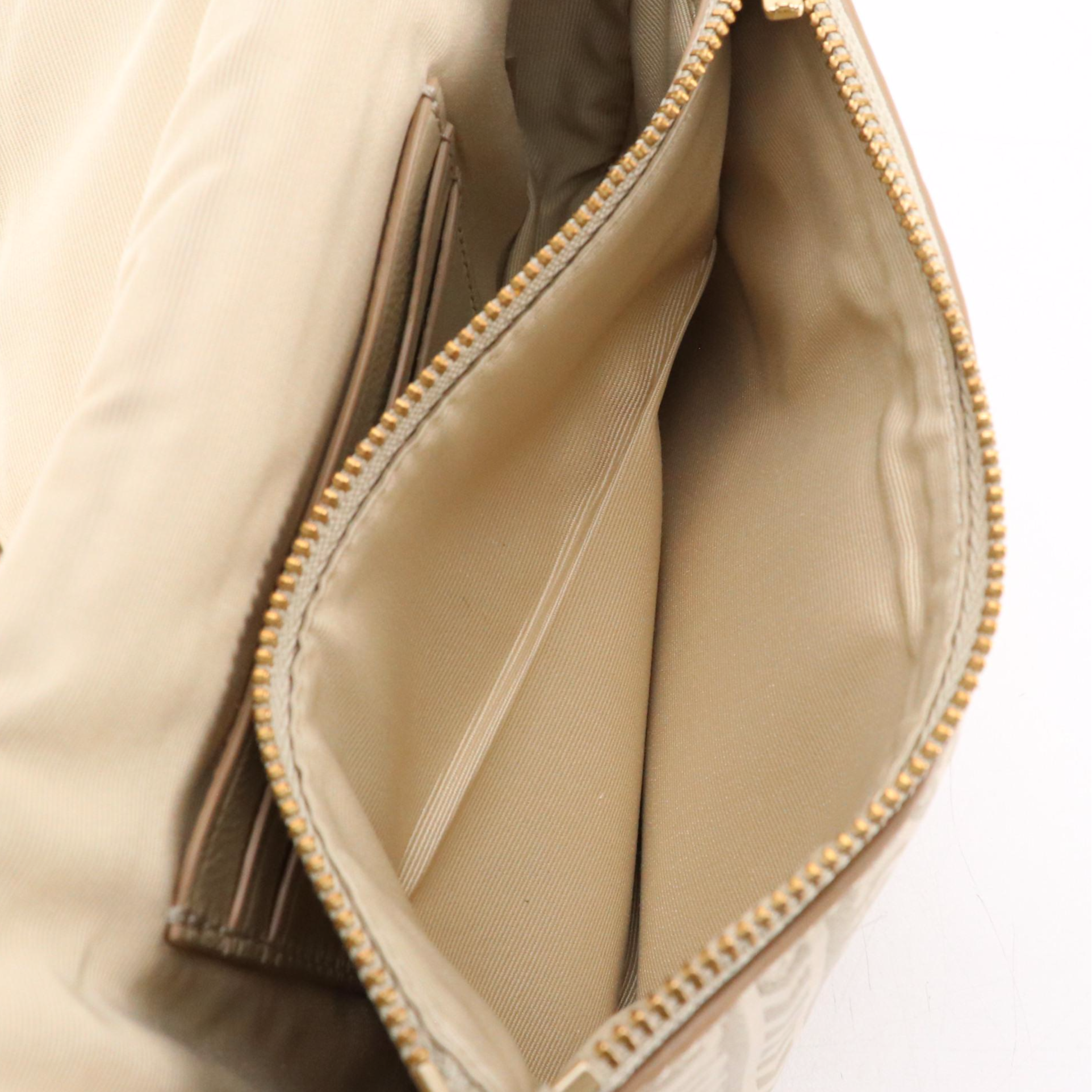 Marc Jacobs The J Mini Monogram Two-Way Bag in Khaki Embossed Leather, With Tags