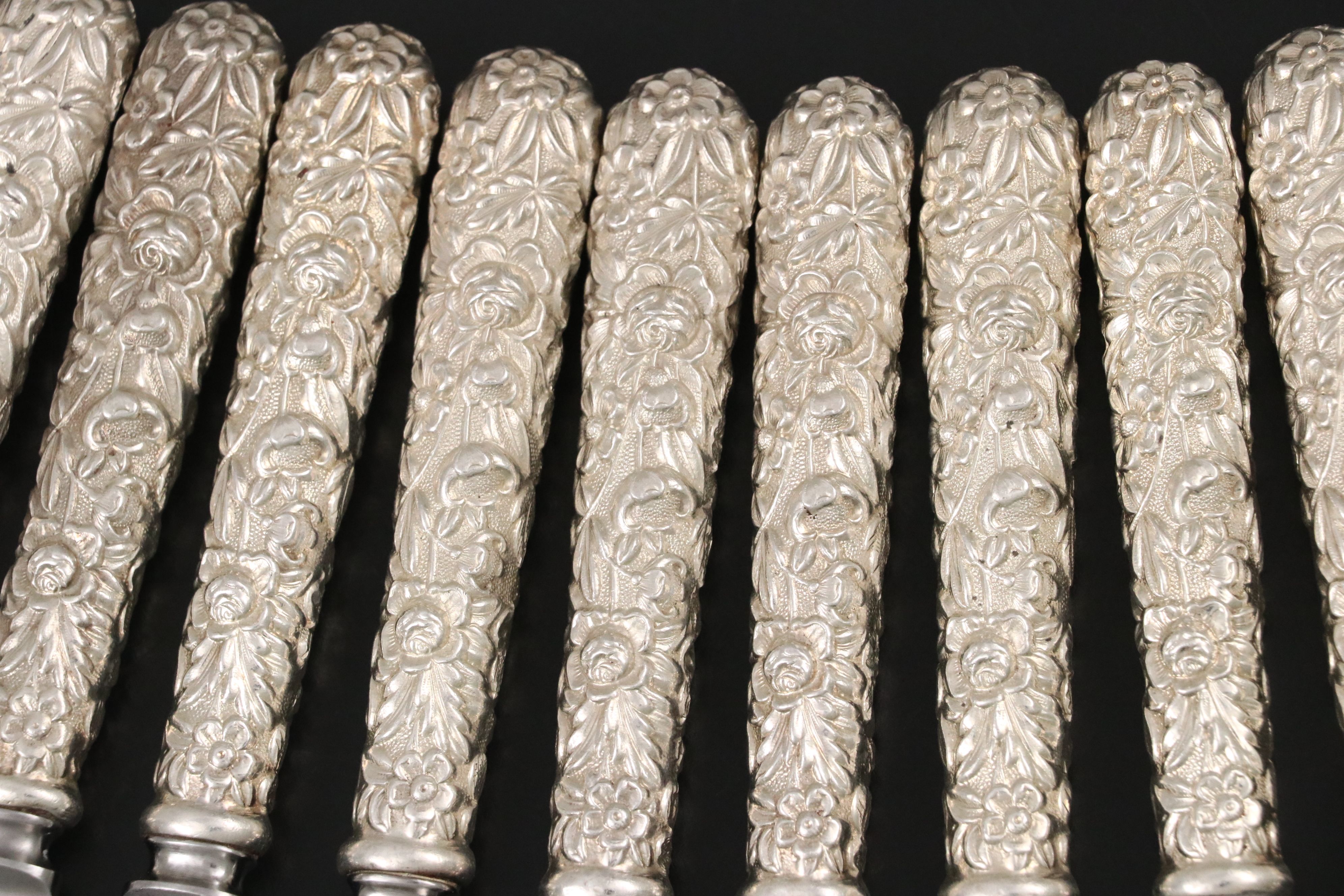 S. Kirk & Son "Repoussé" Knives of Various Silhouettes