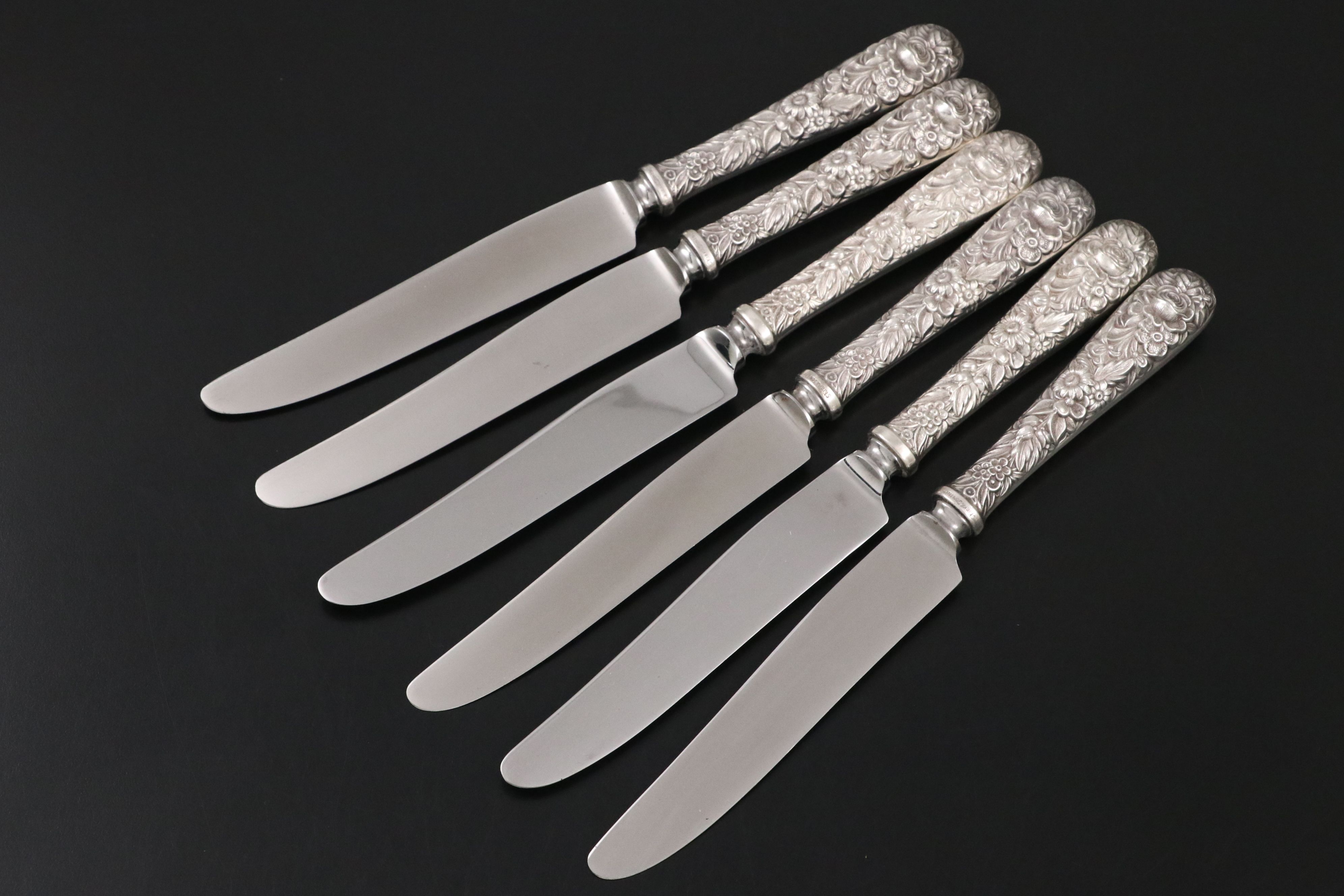 S. Kirk & Son "Repoussé" Knives of Various Silhouettes