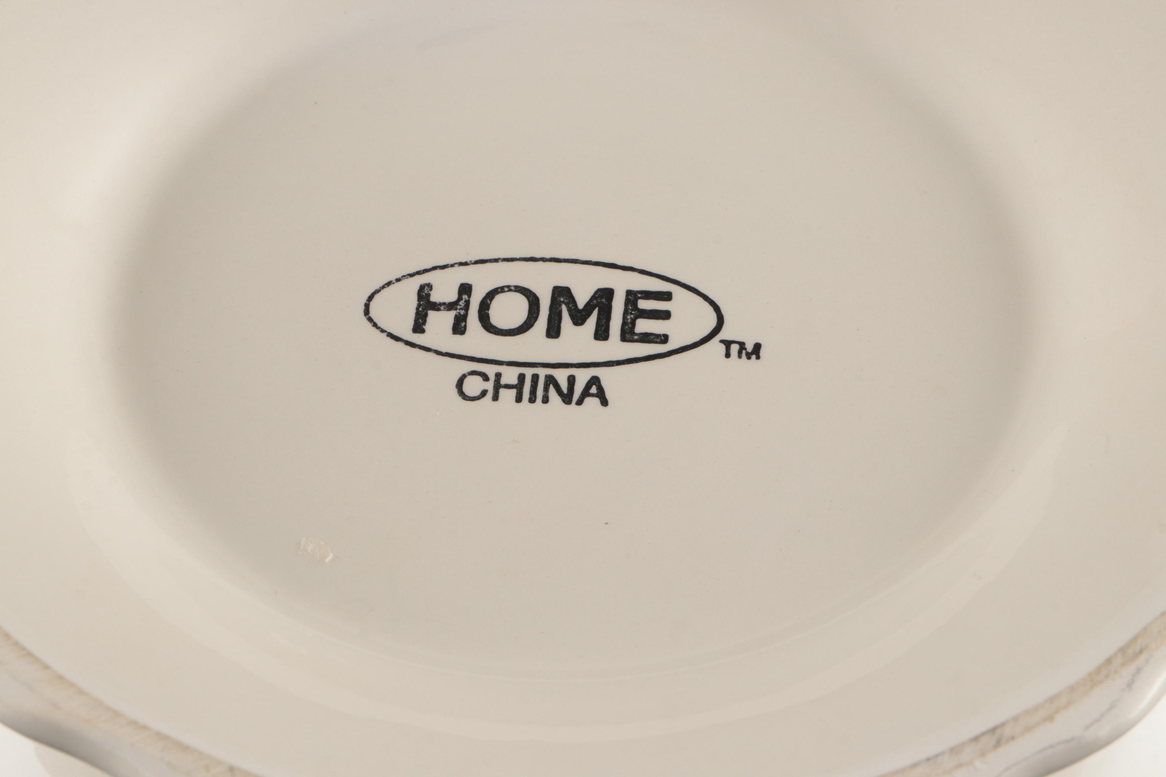 Longaberger Pottery Serving Bowls with White Ceramic Bakeware and More