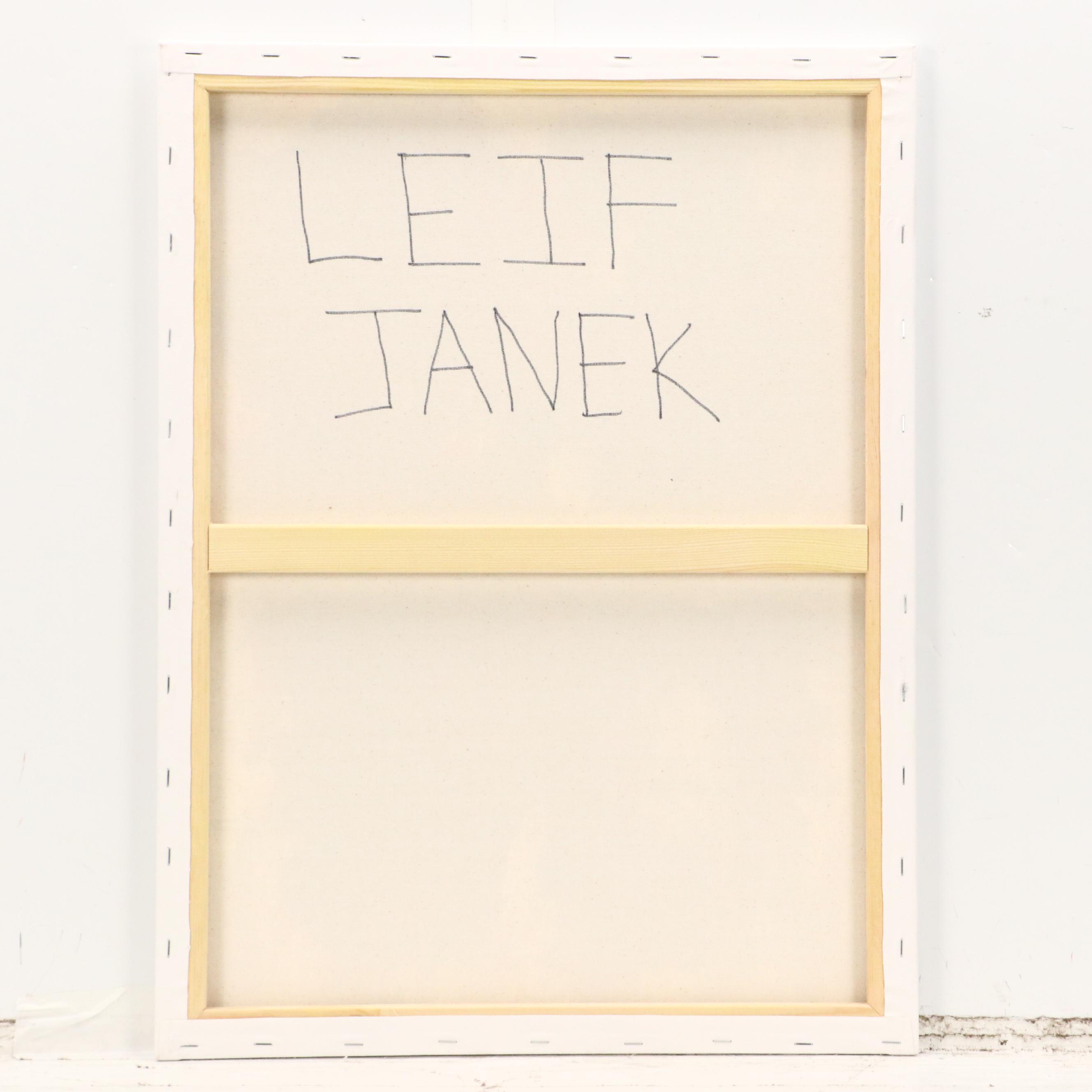 Leif Janek Abstract Acrylic Painting, 21st Century