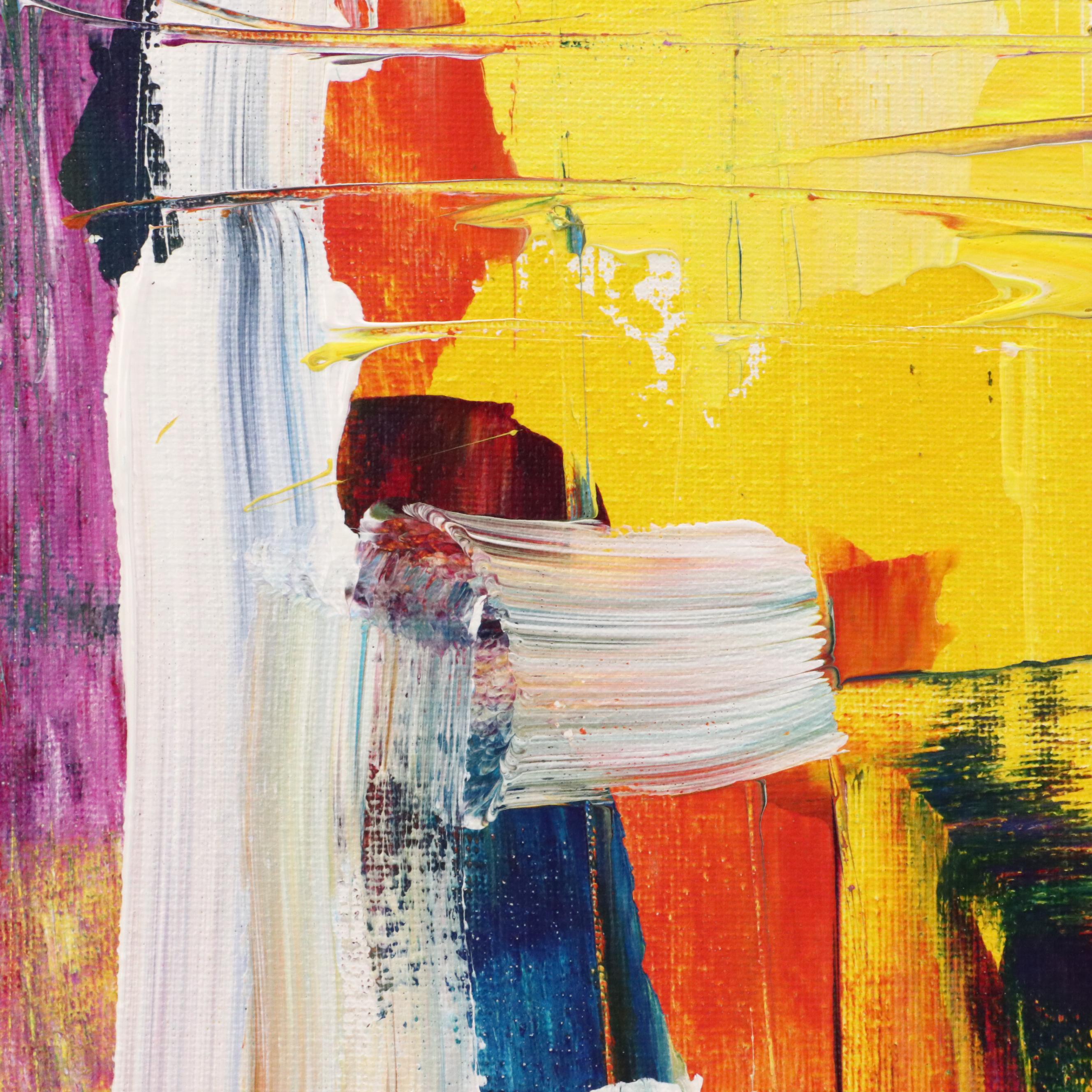 Leif Janek Abstract Acrylic Painting, 21st Century