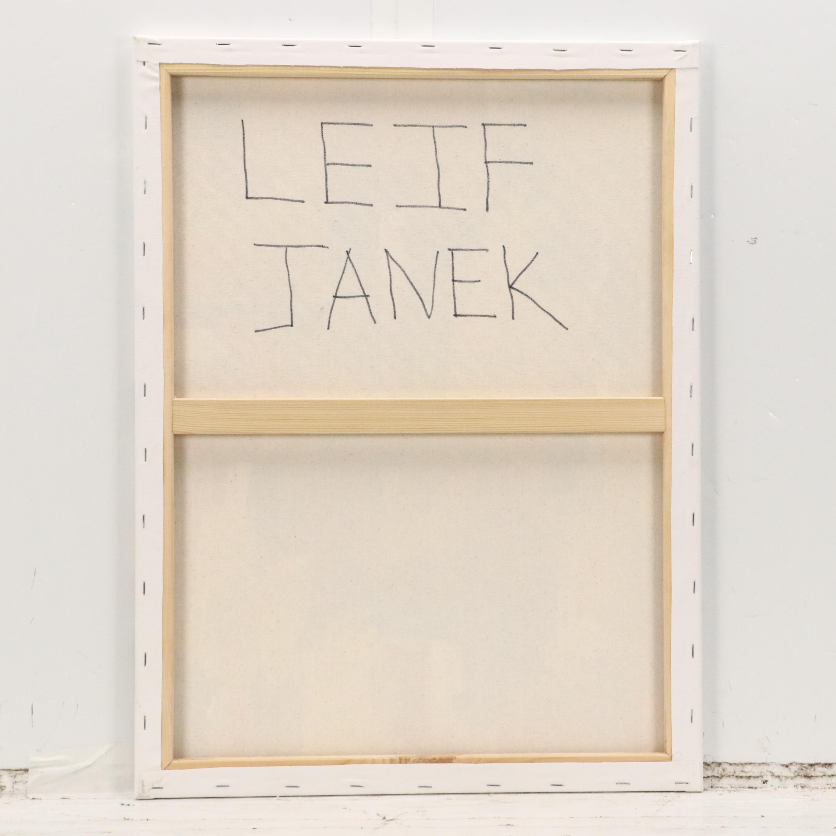 Leif Janek Abstract Acrylic Painting, 21st Century