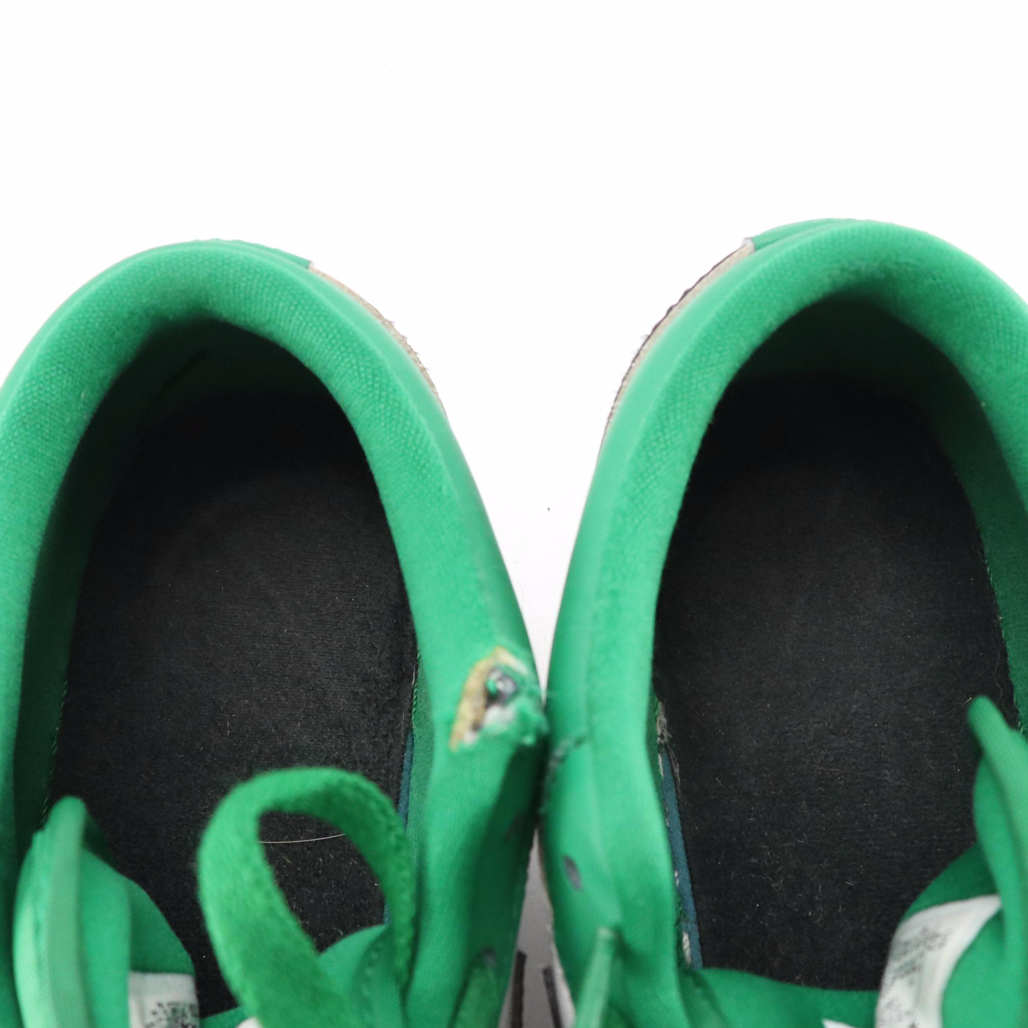 Youth Nike Air Jordan 1 Low Sneakers in "Pine Green" Leather