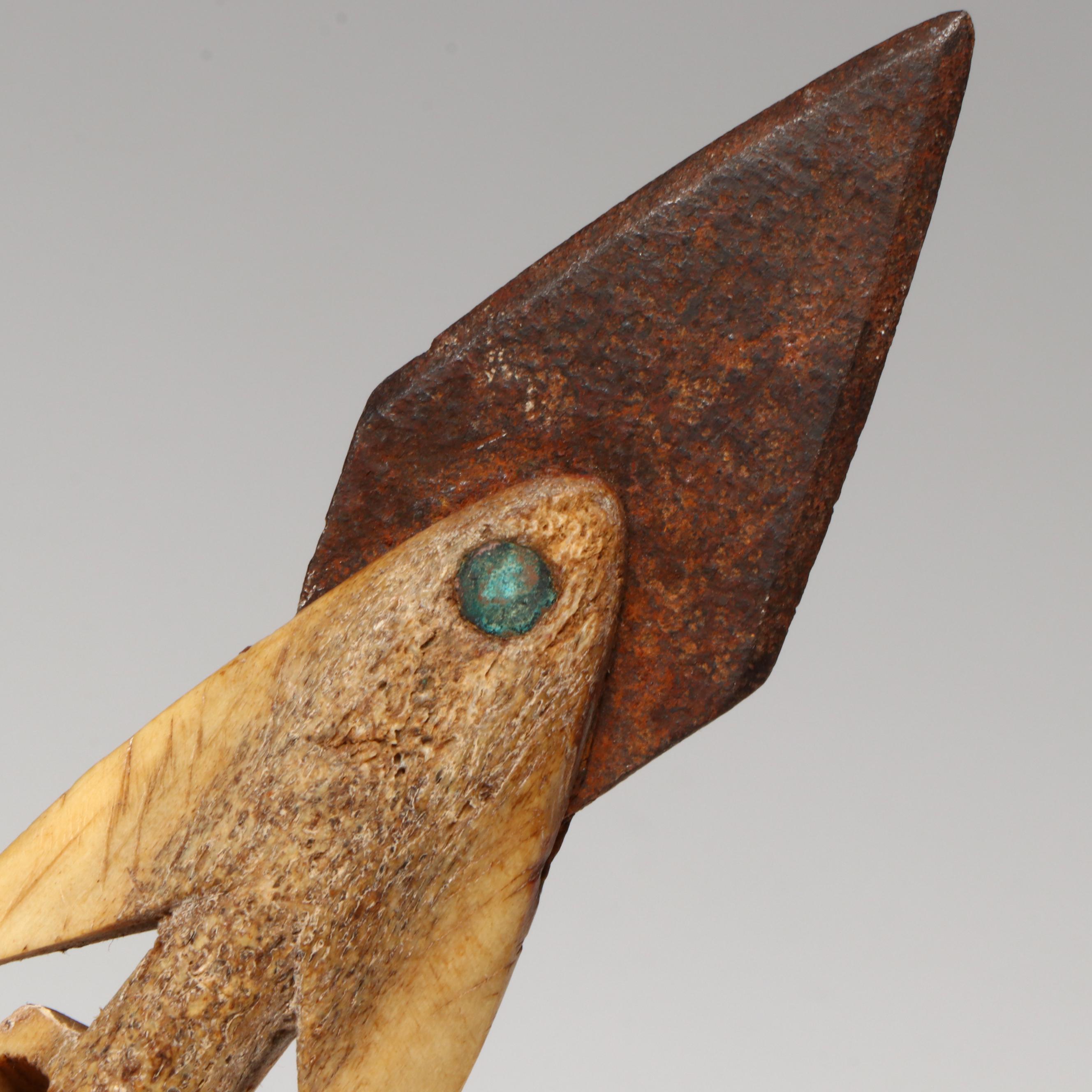 Indigenous Arctic Carved Bone and Other Fishing Implements