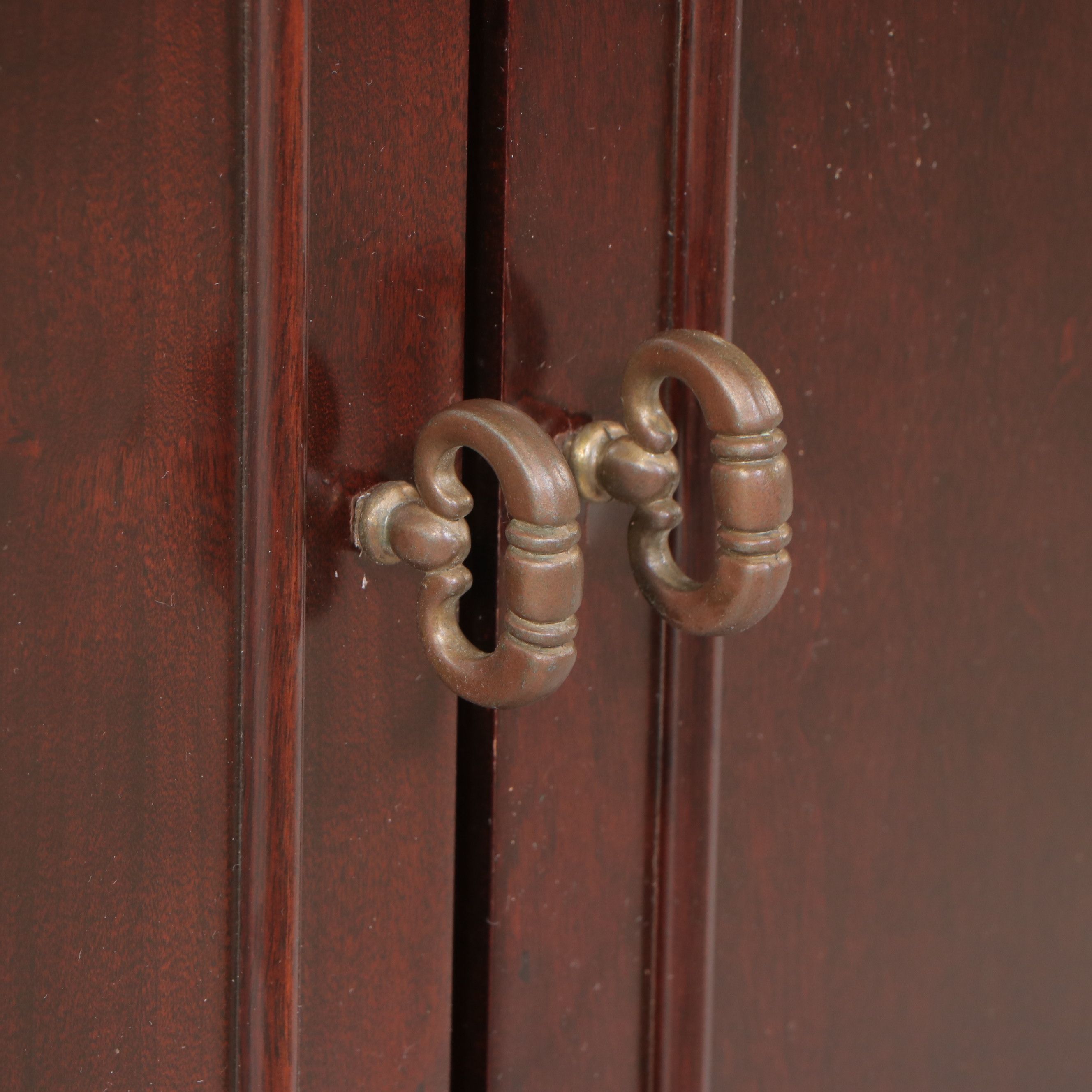 The Bombay Company Mahogany Jewelry Armoire, 1990s