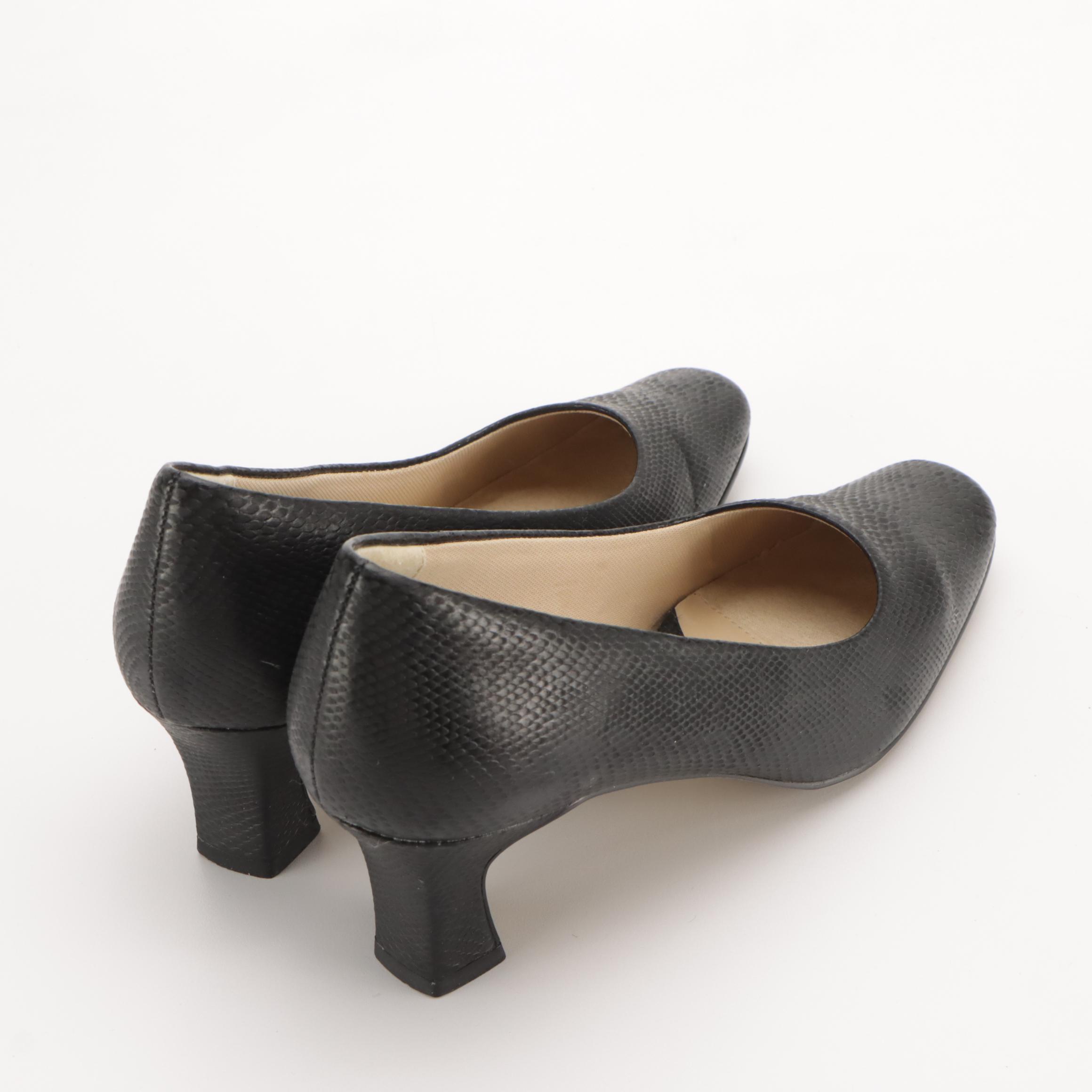 De Fortune Faux Snakeskin & Liz Claiborne Belize Open-Toed Heels w/ Other Boots