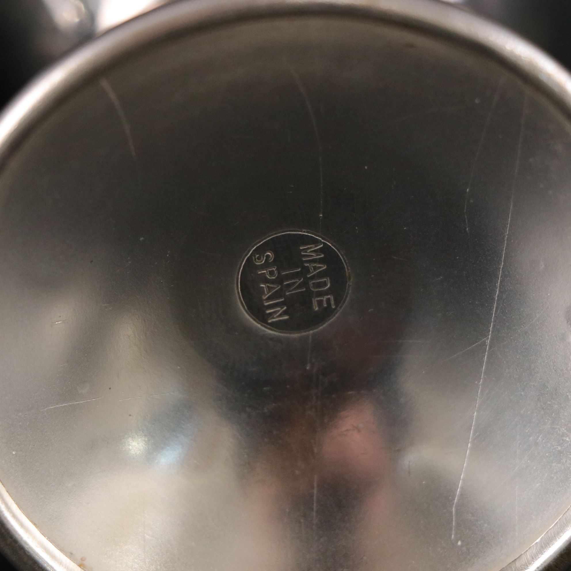 Spanish Silver Plate & Brass Goblet Set