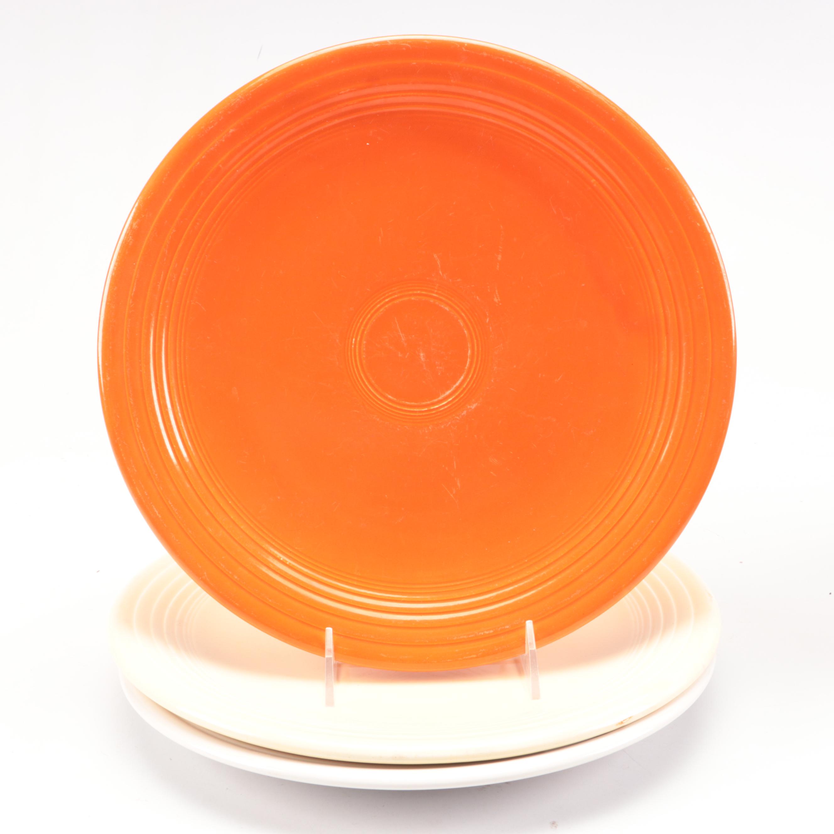 Fiesta "Poppy" and "Shamrock" Ceramic Dishes