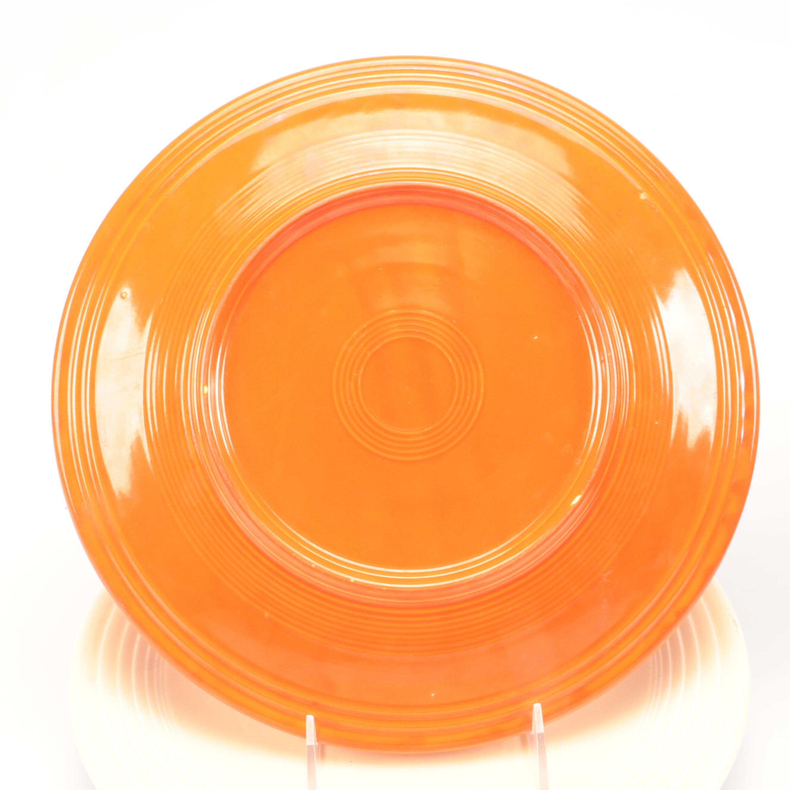 Fiesta "Poppy" and "Shamrock" Ceramic Dishes