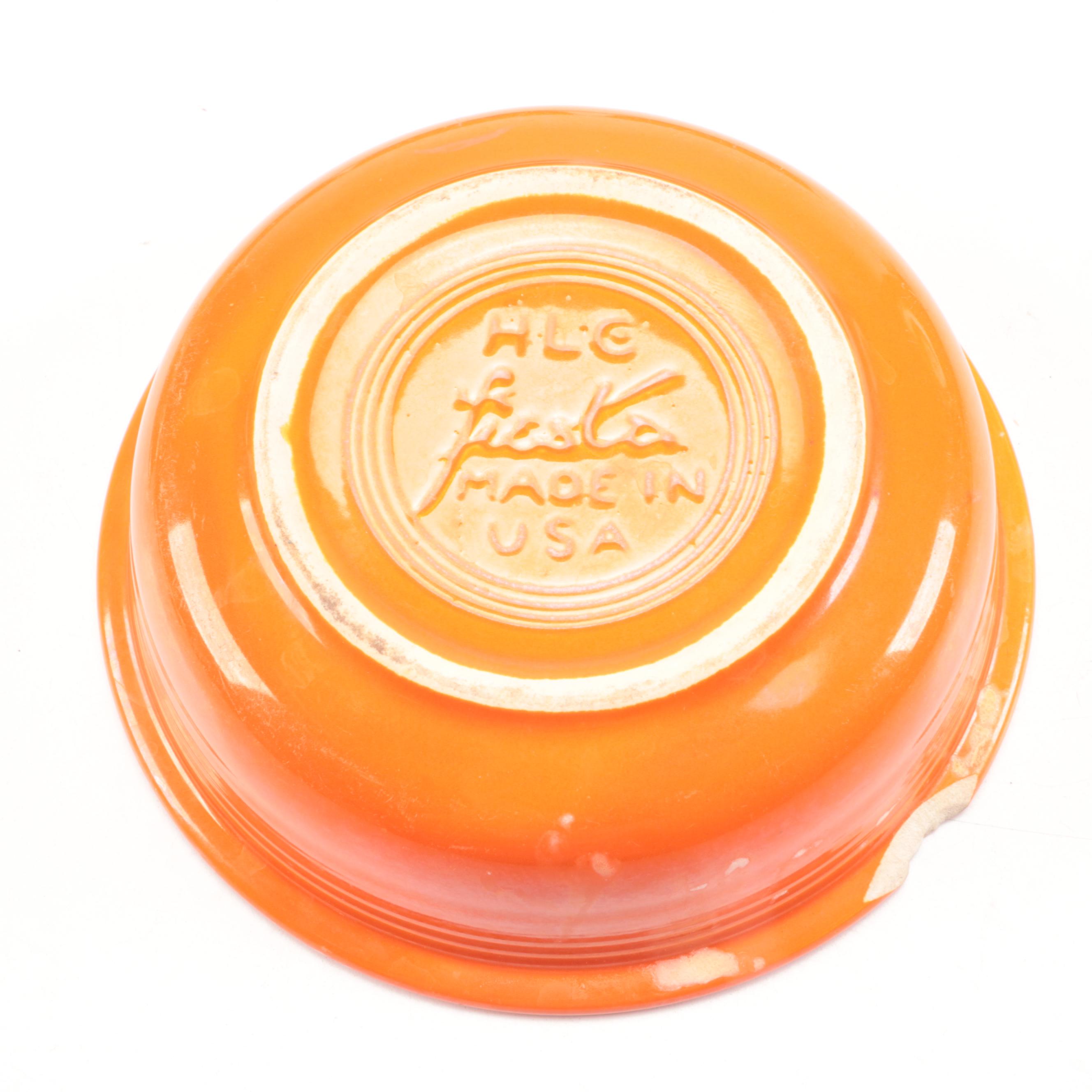 Fiesta "Poppy" and "Shamrock" Ceramic Dishes