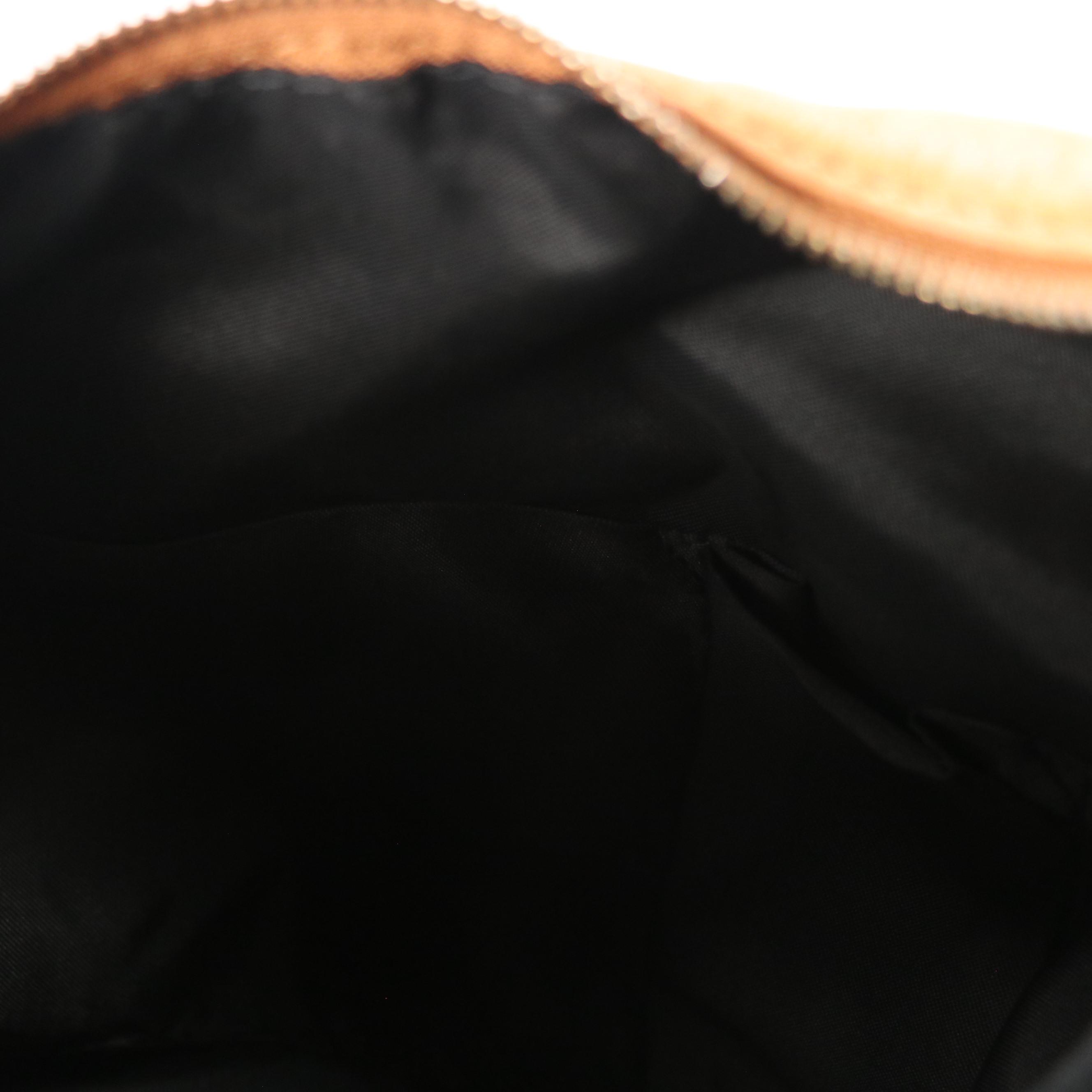 Vintage Chestnut Leather Hobo Shoulder Bag with Braided Strap