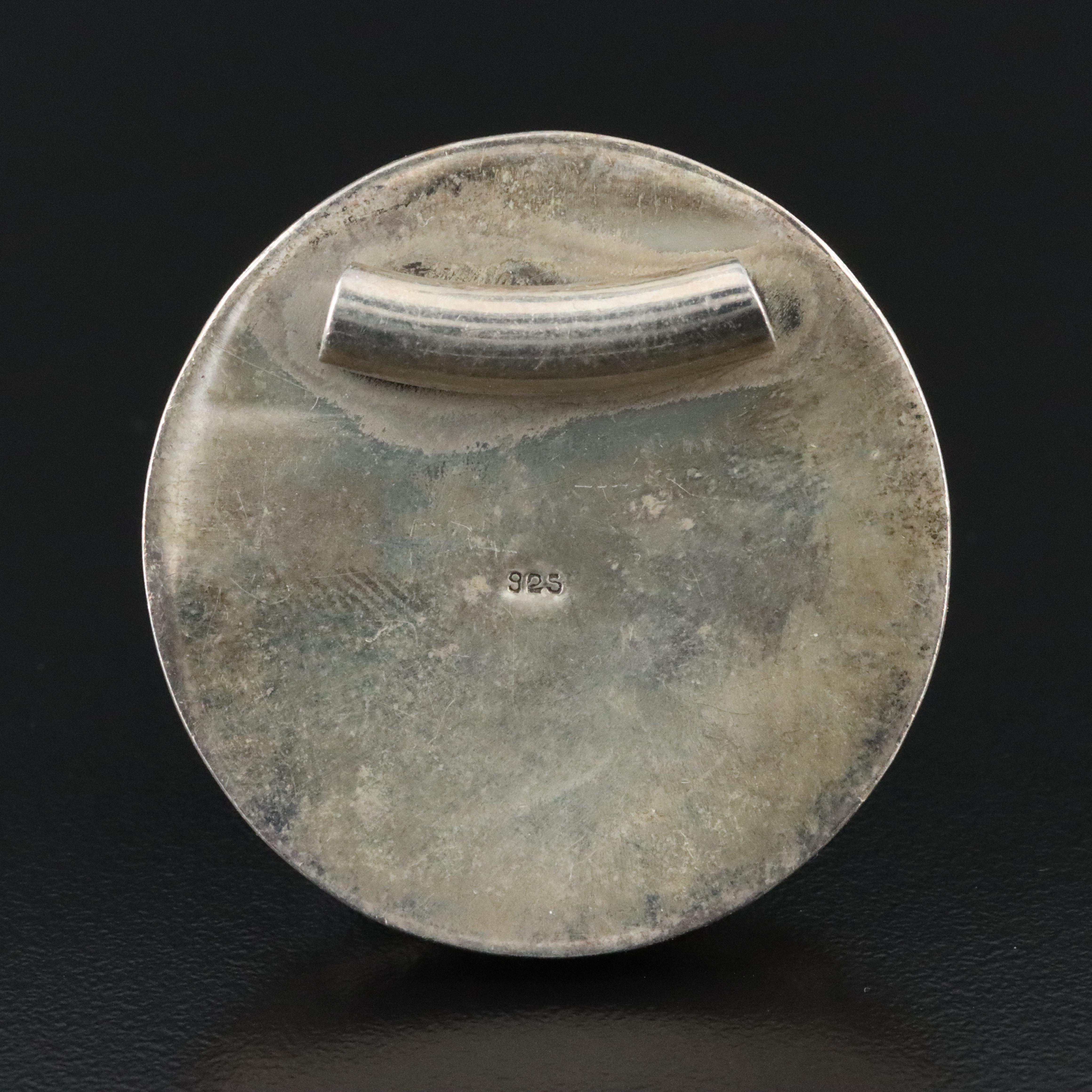 Sterling Agate and Turquoise Pendant