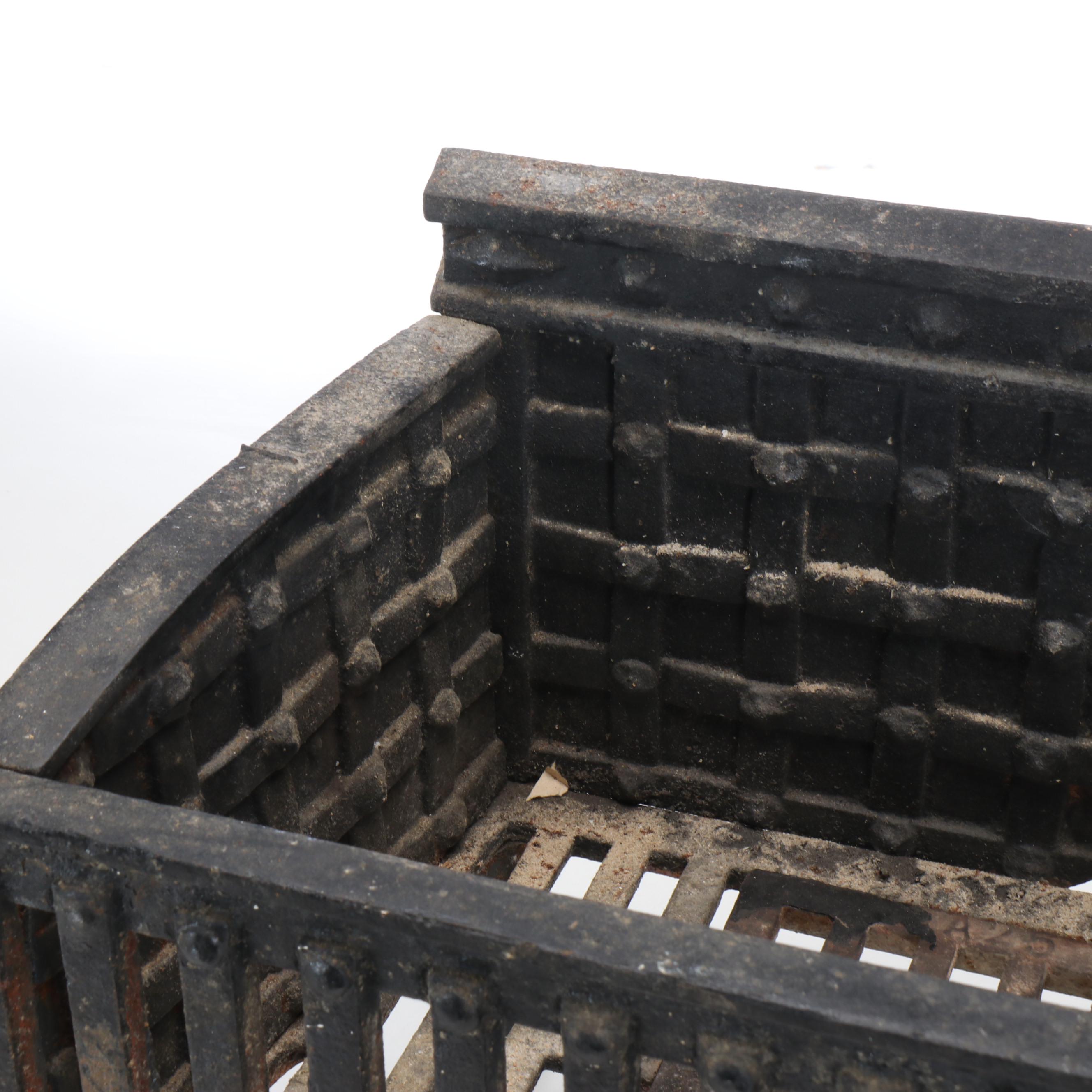 Wheeled Cast Iron Fireplace Grate