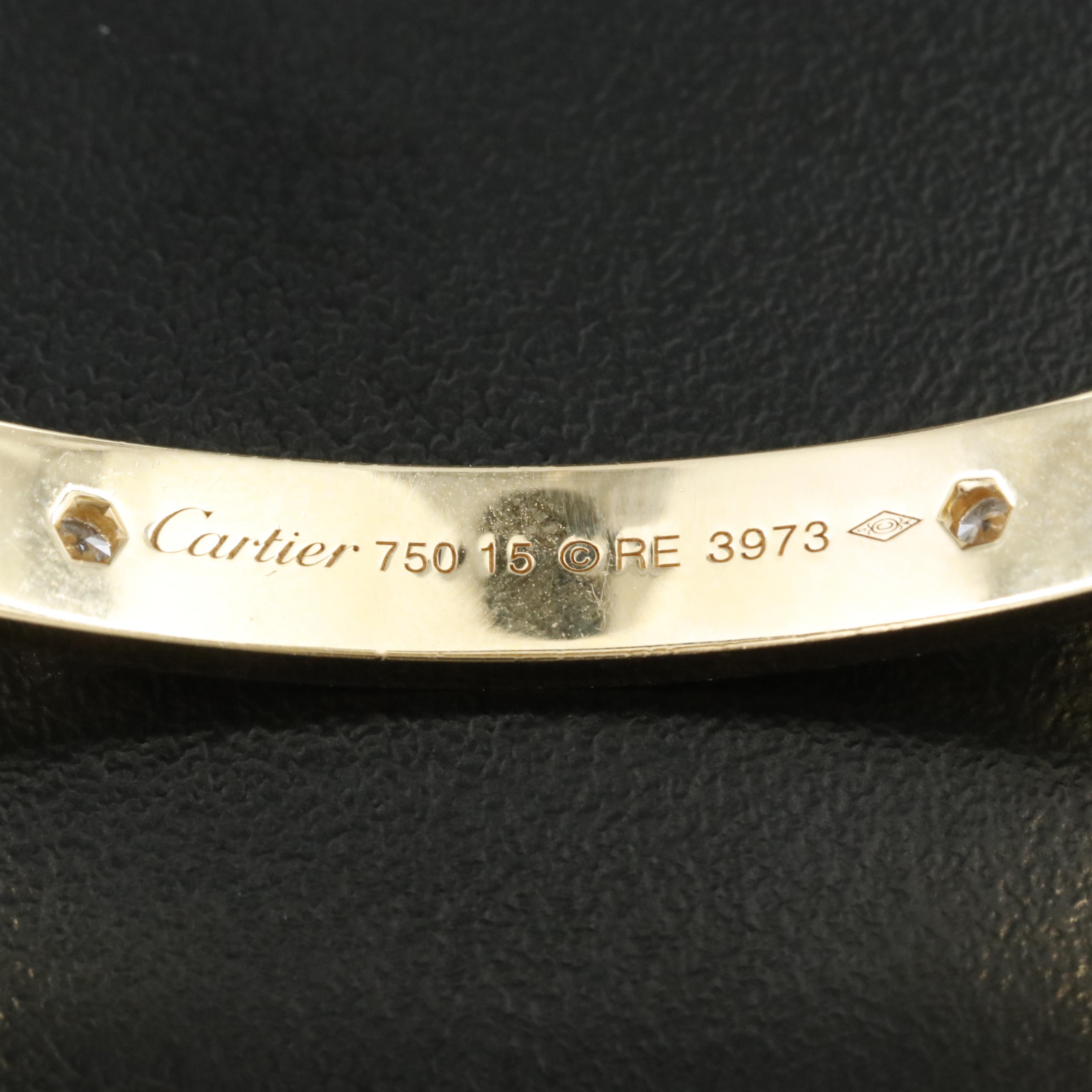 Cartier LOVE 18K 0.42 CTW Diamond Bracelet