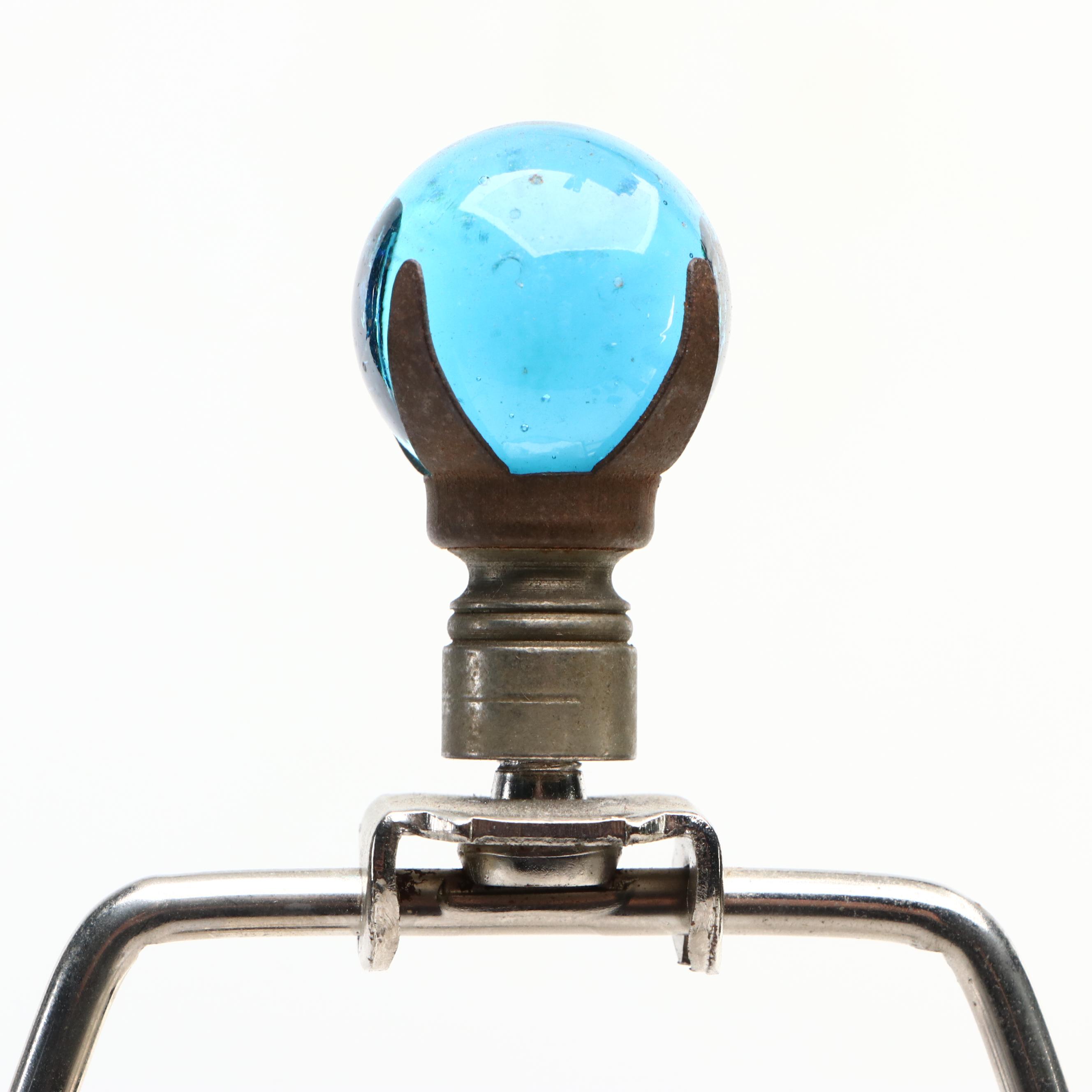 English Table Lamp adapted from a Leather British Royal Artillery Shell Carrier