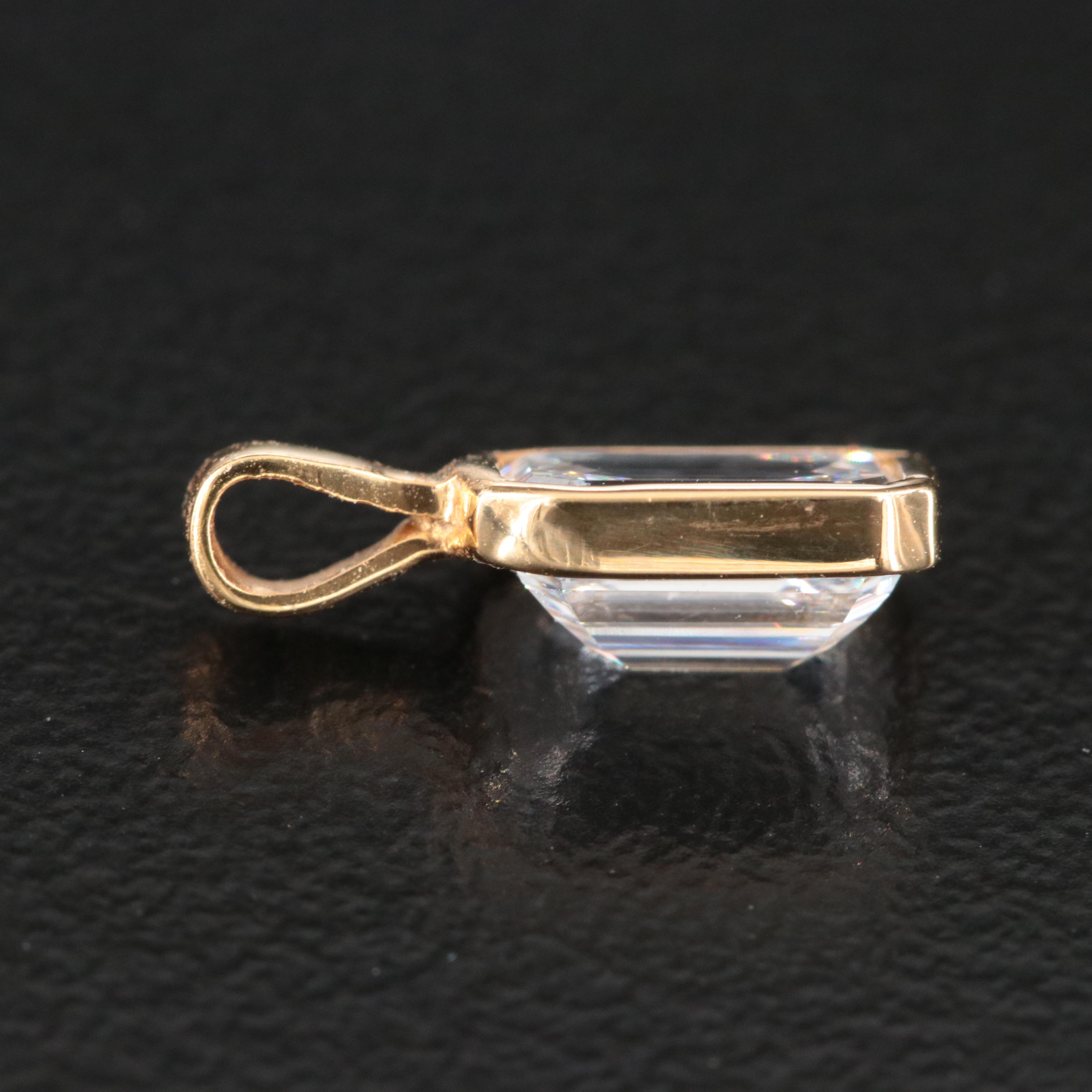 14K 0.89 CT Lab Grown Diamond Pendant