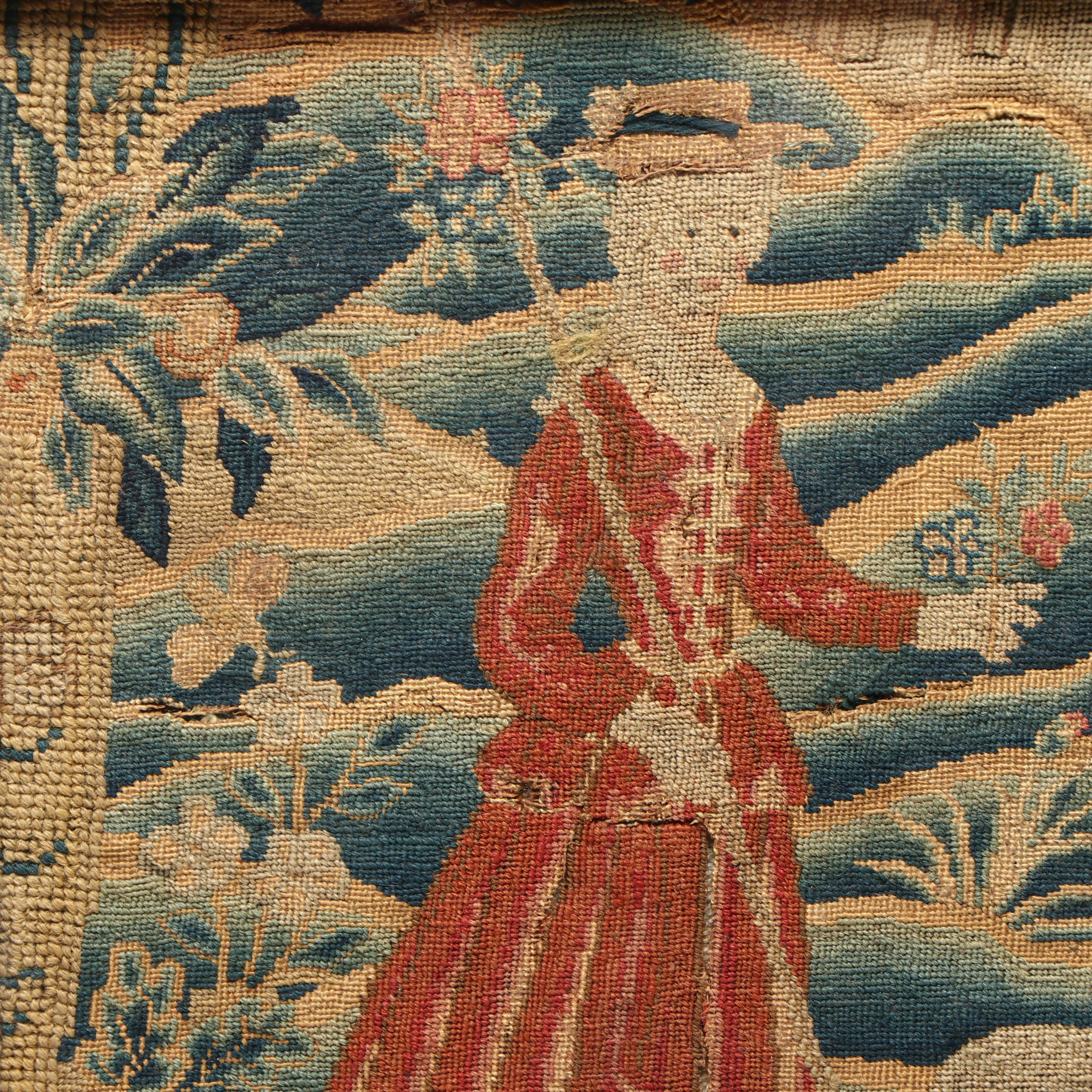 Antique English Needlework, Late 17th / Early 18th Century