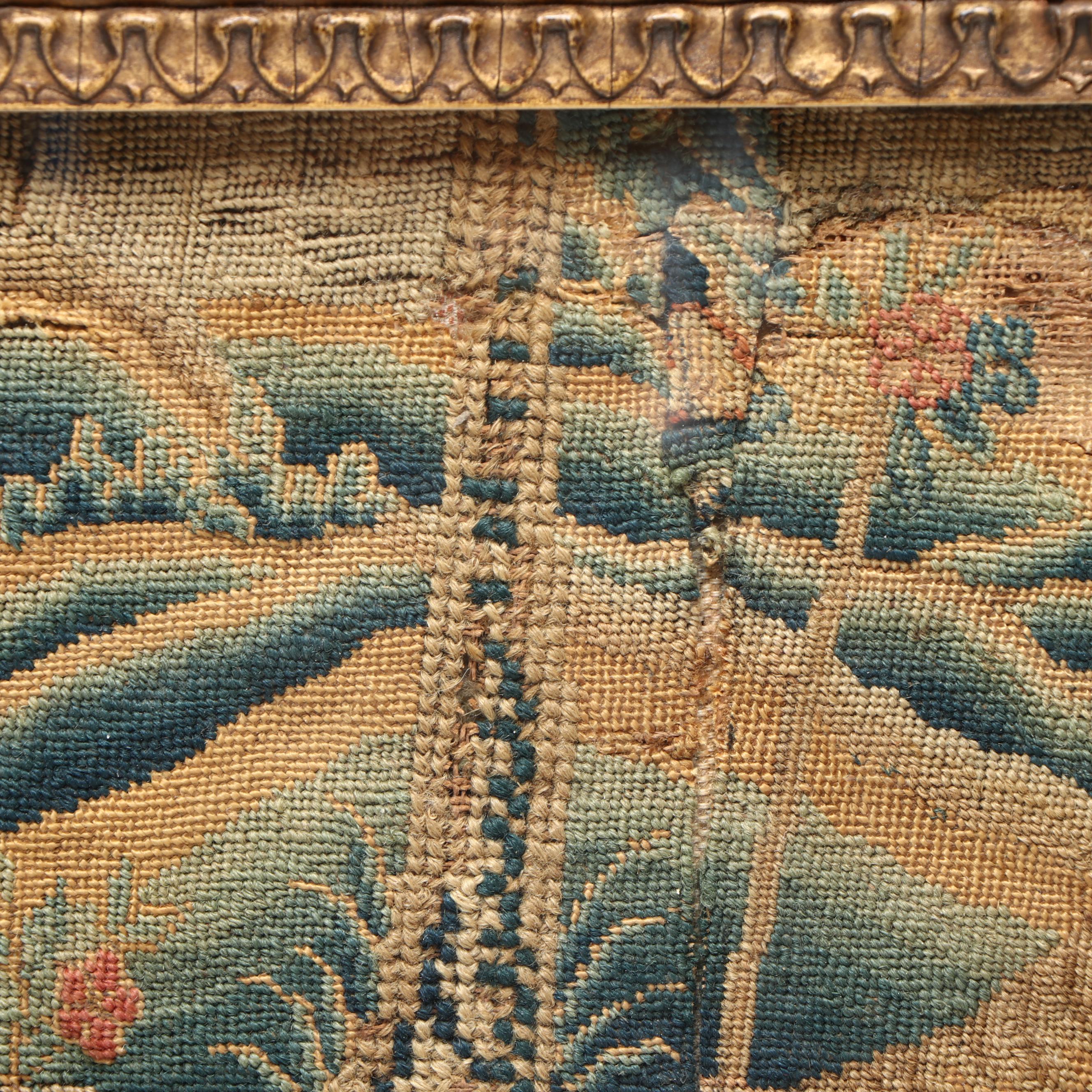 Antique English Needlework, Late 17th / Early 18th Century