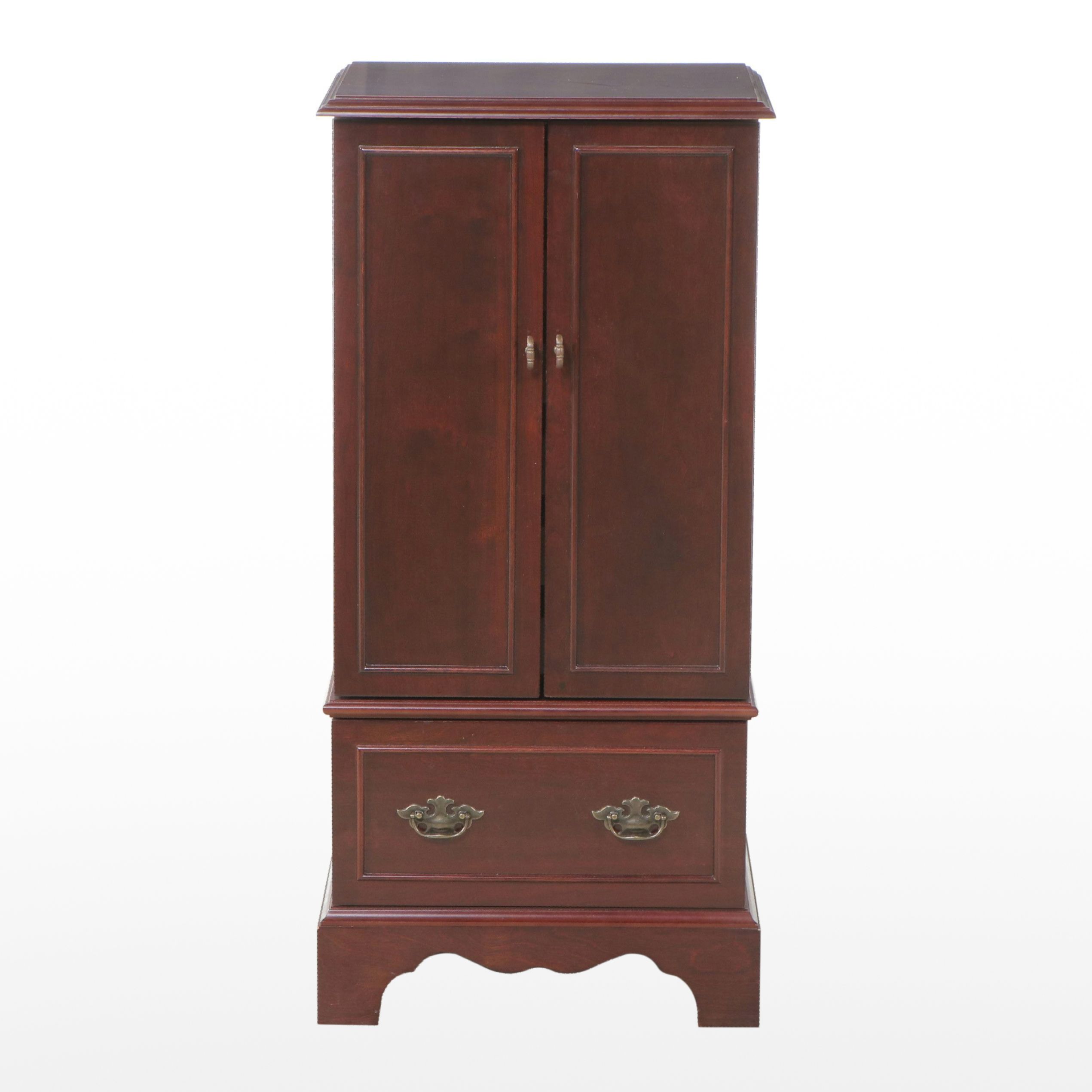 The Bombay Company Mahogany Jewelry Armoire, 1990s