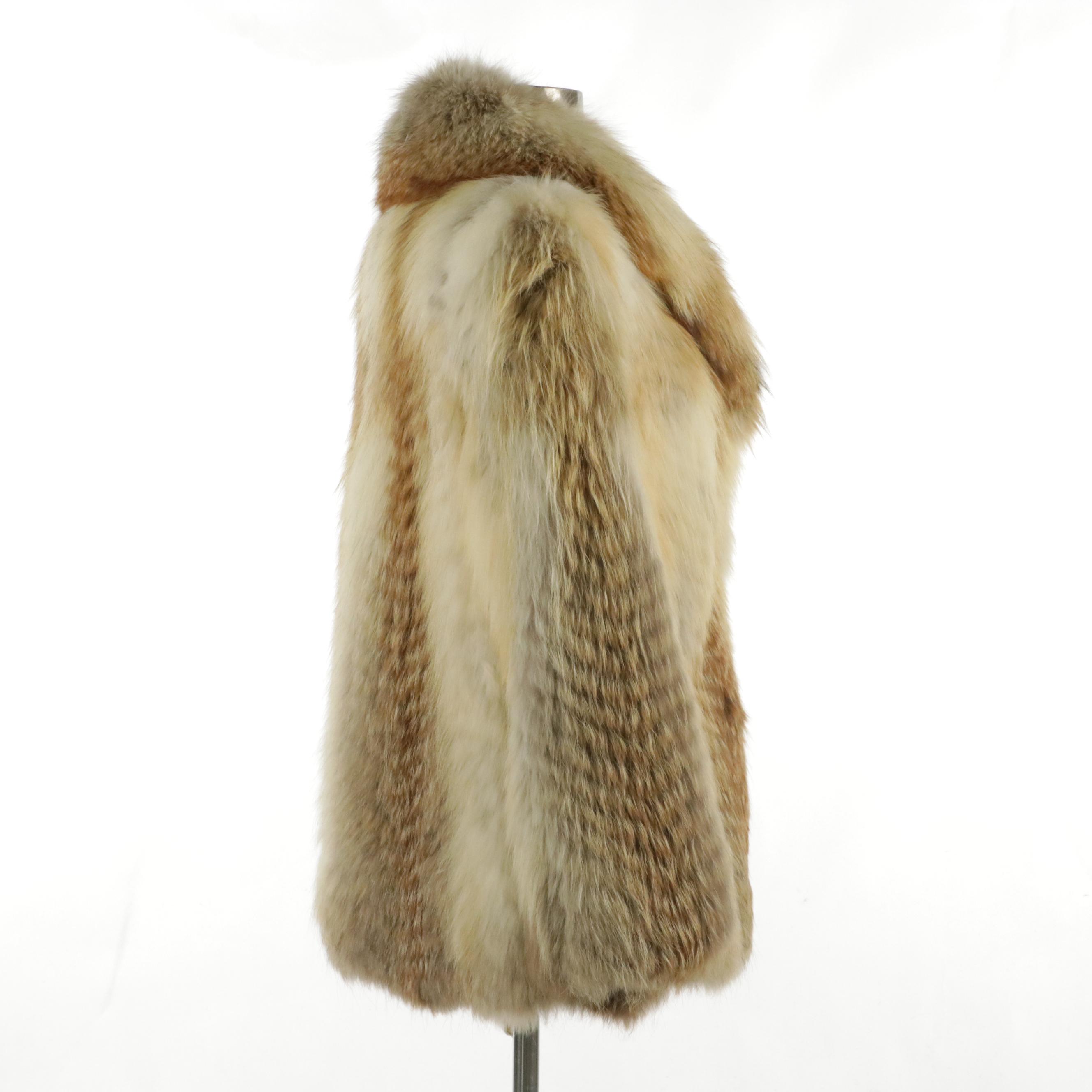 Vintage Natural Fox Fur Coat