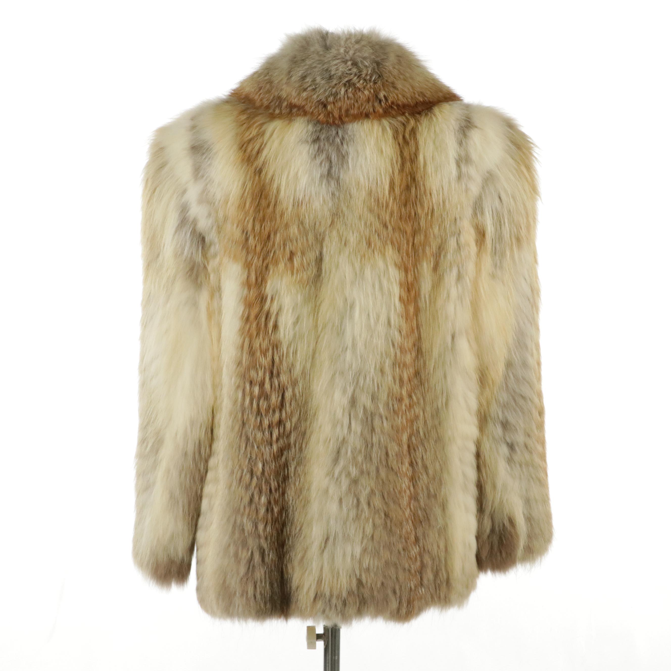Vintage Natural Fox Fur Coat