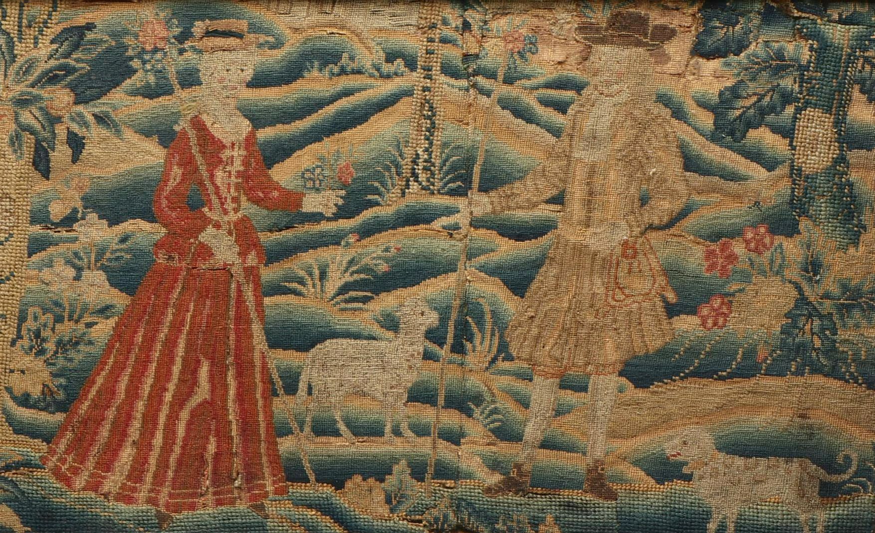 Antique English Needlework, Late 17th / Early 18th Century