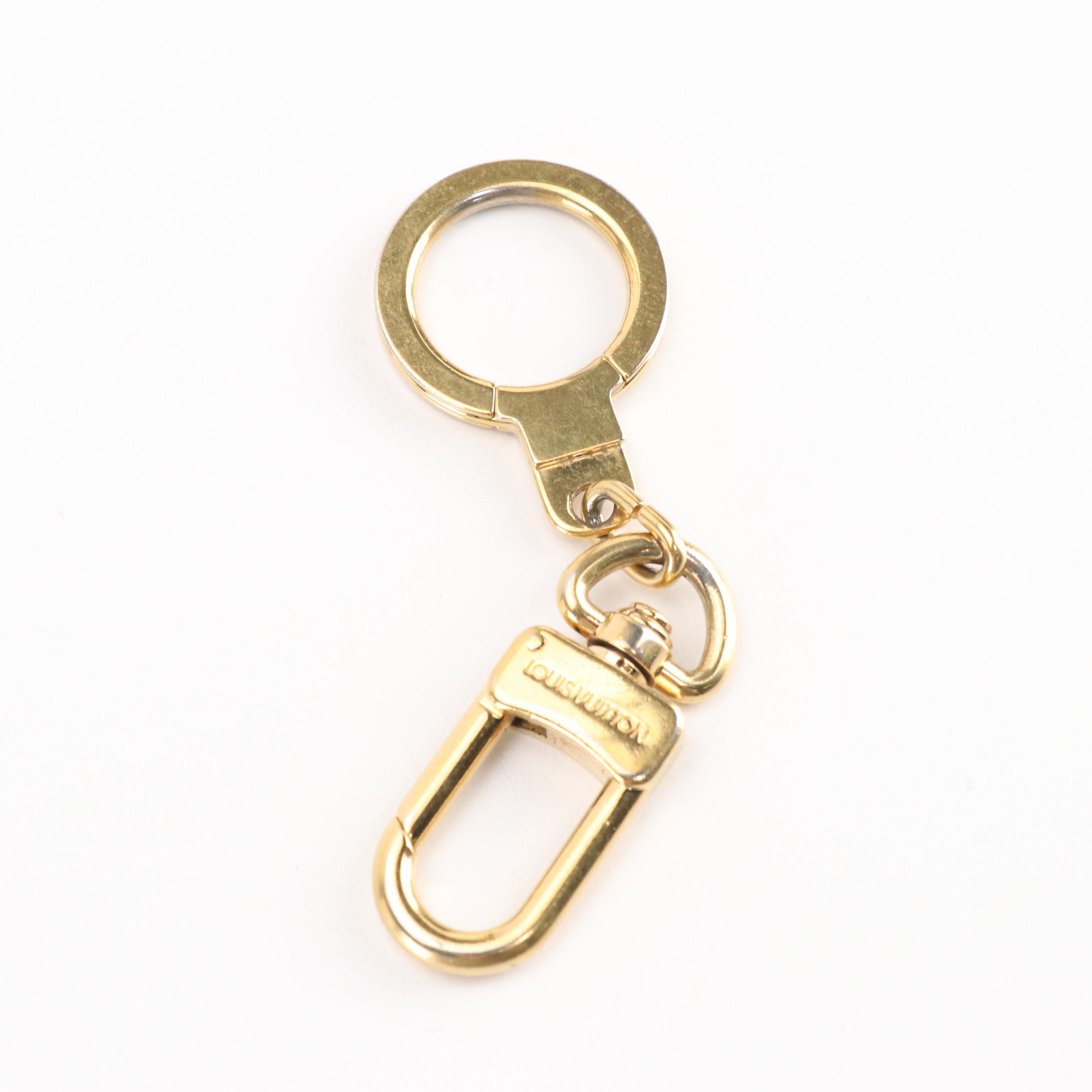 Louis Vuitton Gold Tone Key Ring/Key Chain