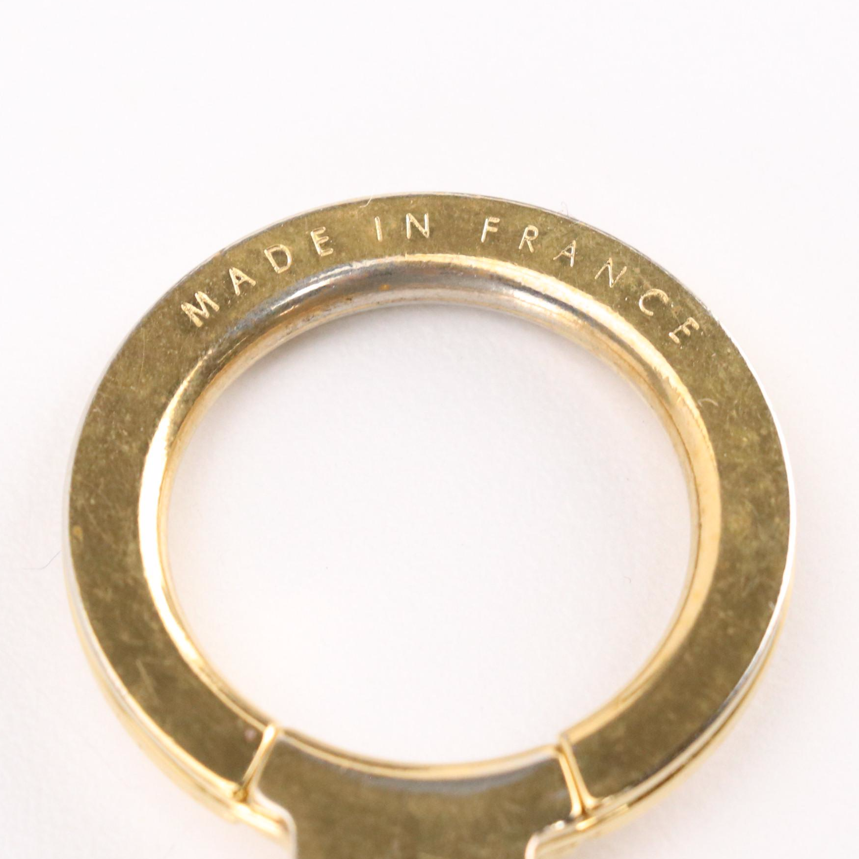 Louis Vuitton Gold Tone Key Ring/Key Chain