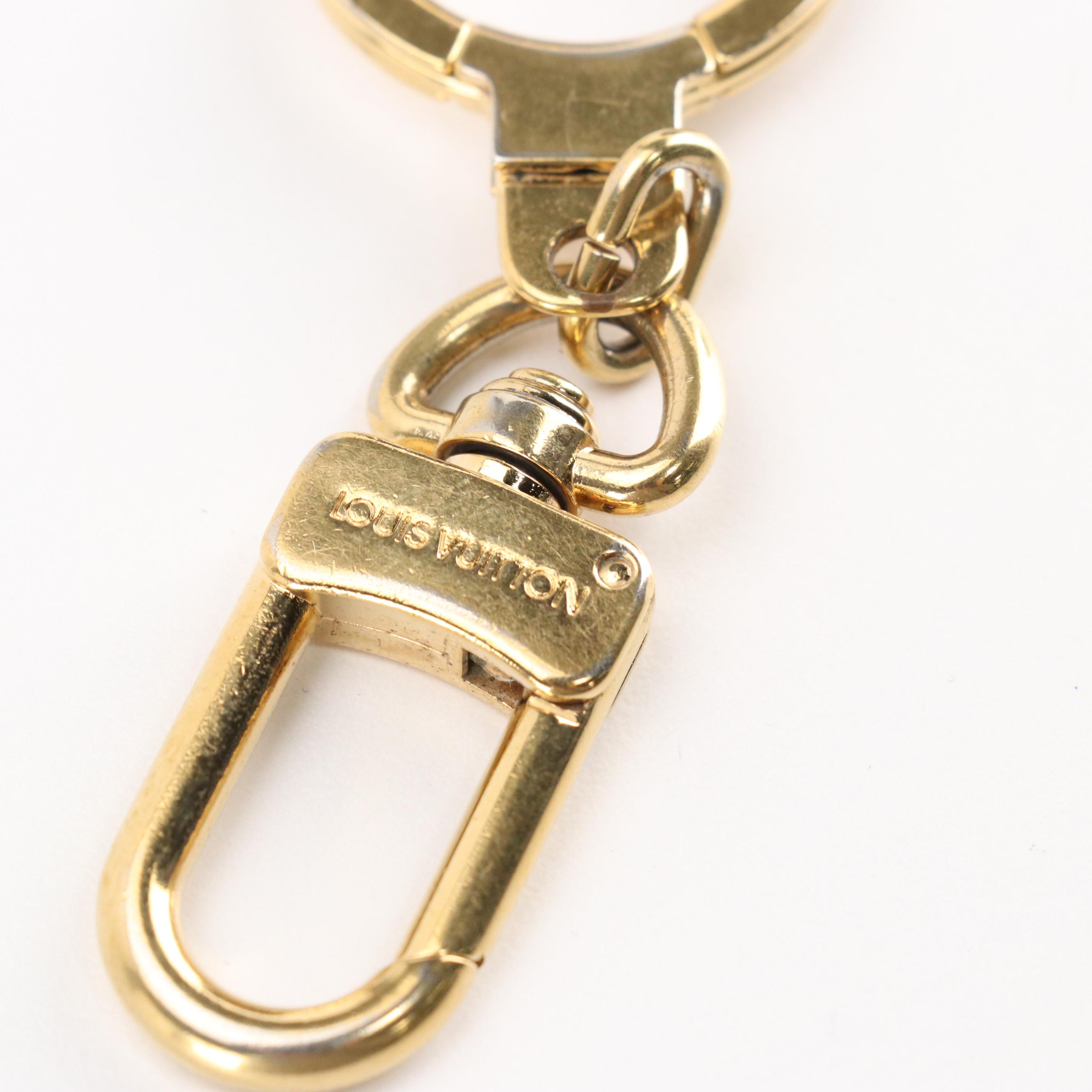 Louis Vuitton Gold Tone Key Ring/Key Chain