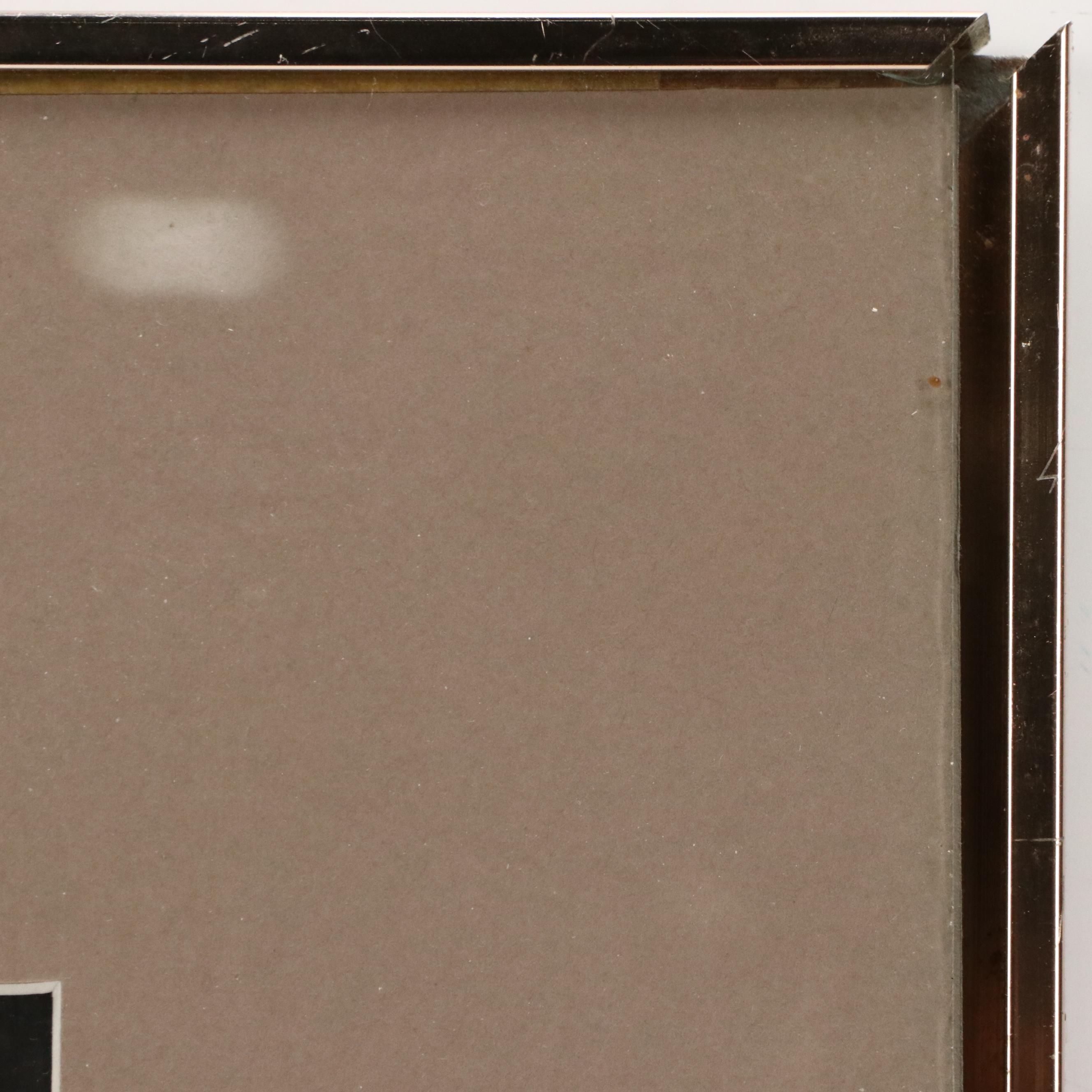 Winter Rural Landscape Etching "Snow Storm," 1976