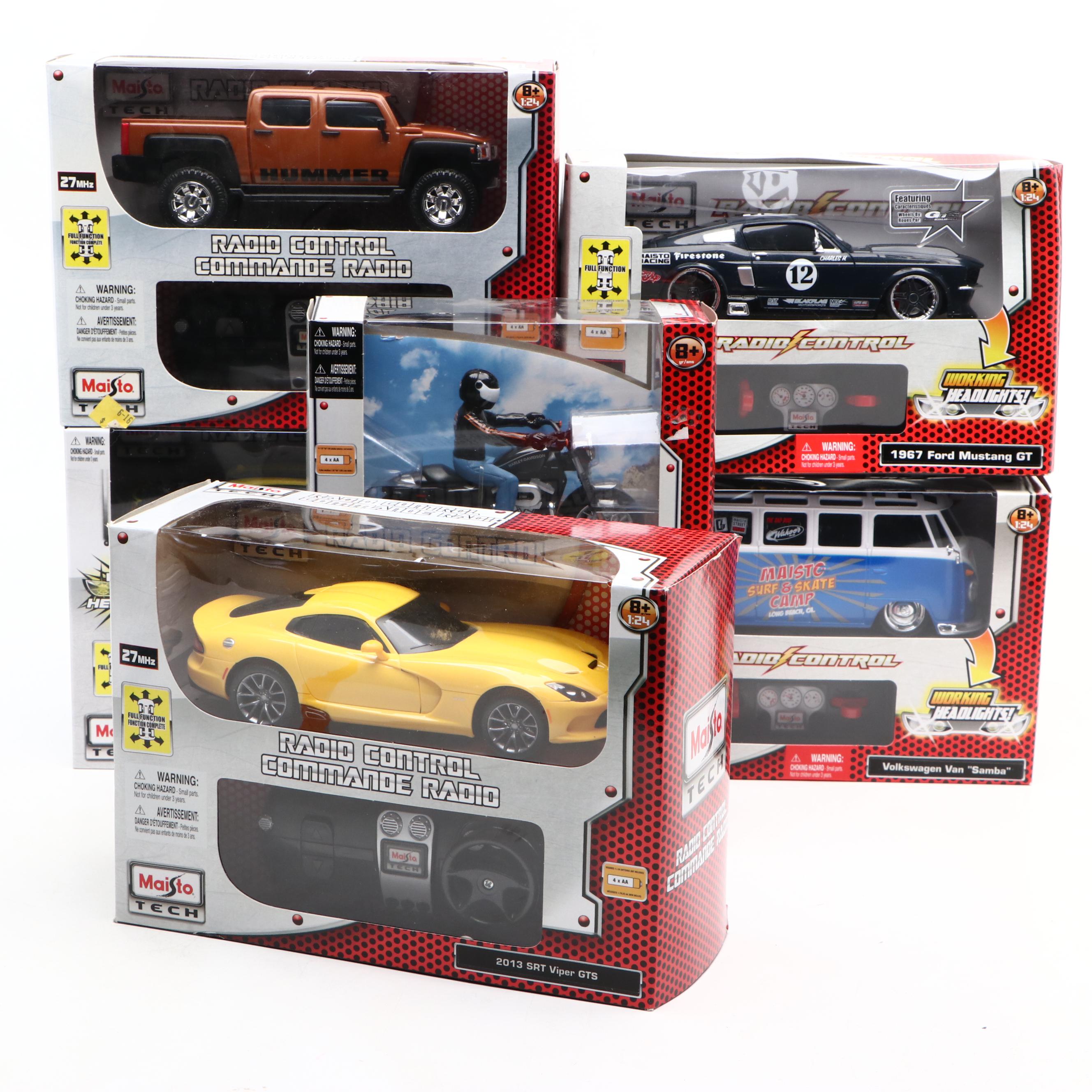 Maisto Radio Controlled "Volkswagen Samba," "Ford Mustang," and More Vehicles