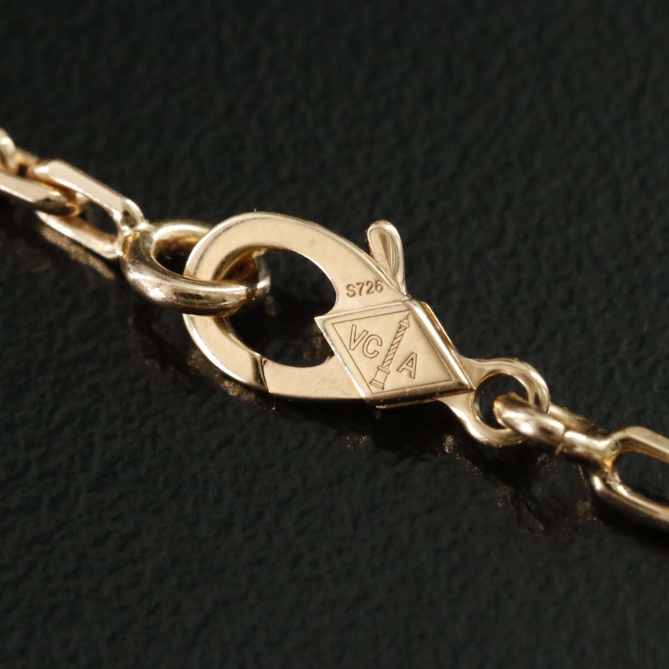 Van Cleef & Arpels 20 Motif Alhambra Necklace in 18K Rose Gold, Vintage