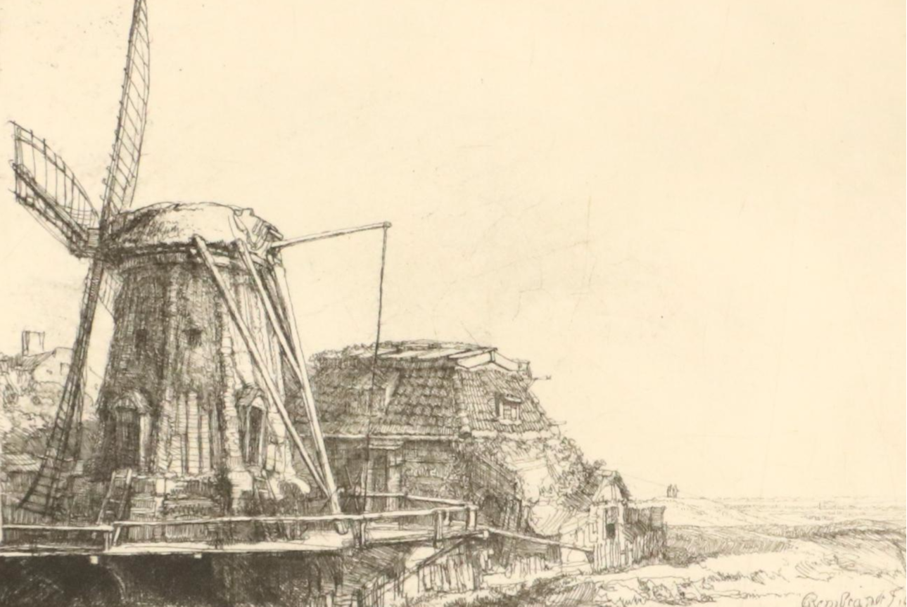 Restrike Etching After Rembrandt "De Malen"