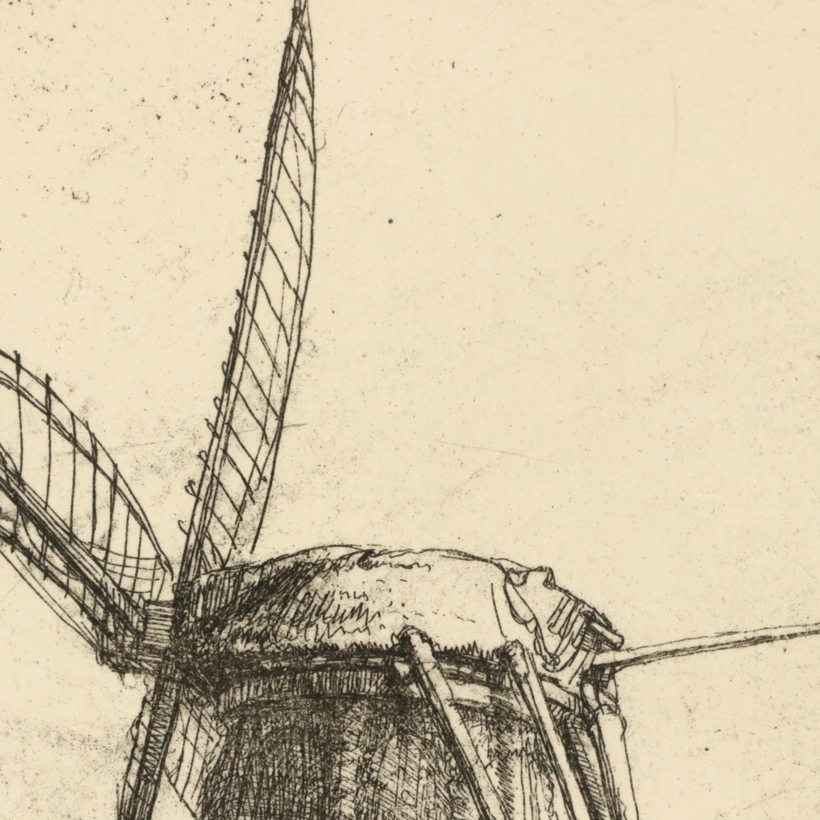 Restrike Etching After Rembrandt "De Malen"