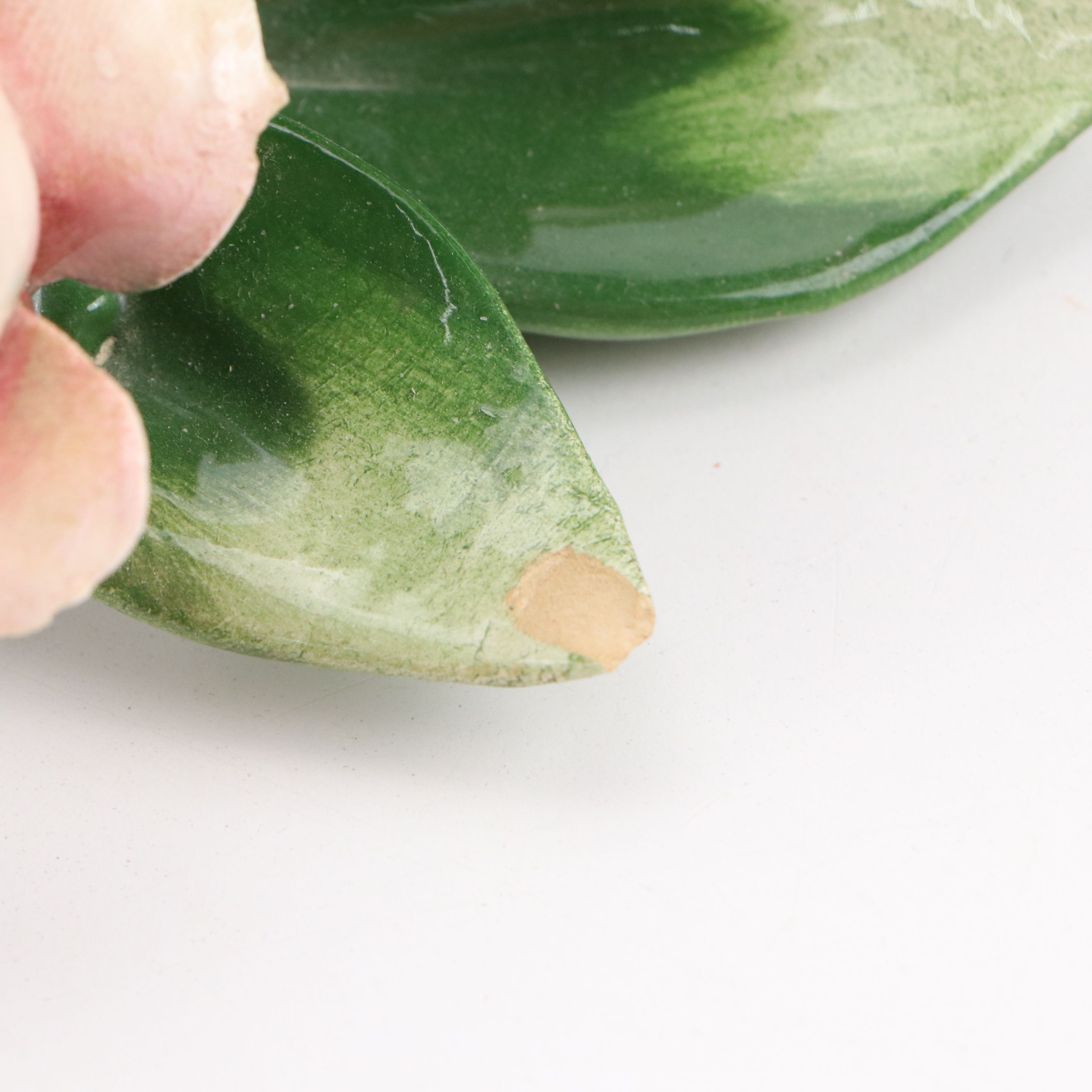 Capodimonte Porcelain Floral Arrangements & Vase