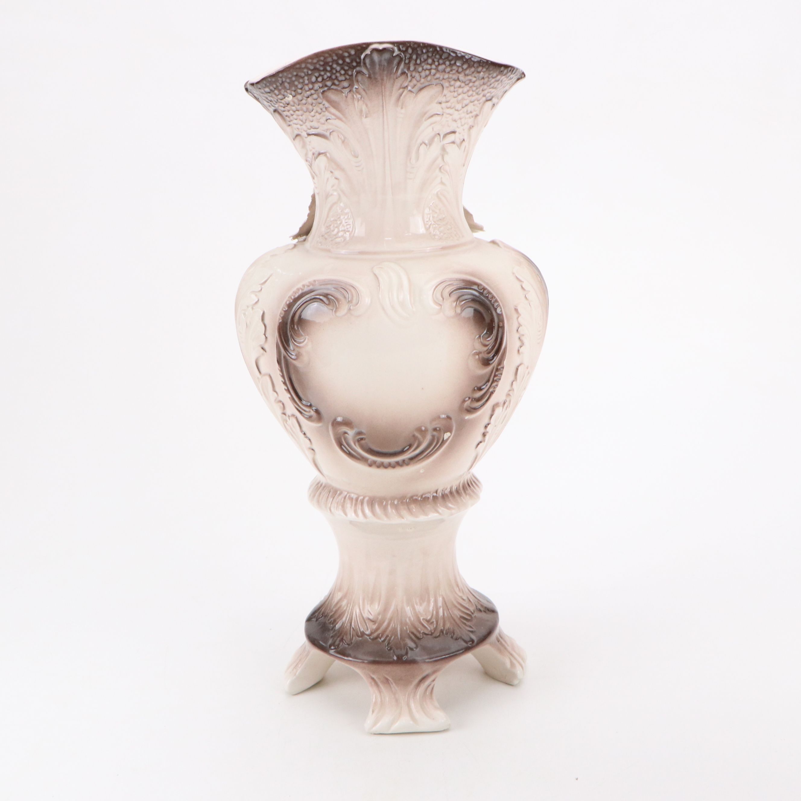 Capodimonte Porcelain Floral Arrangements & Vase