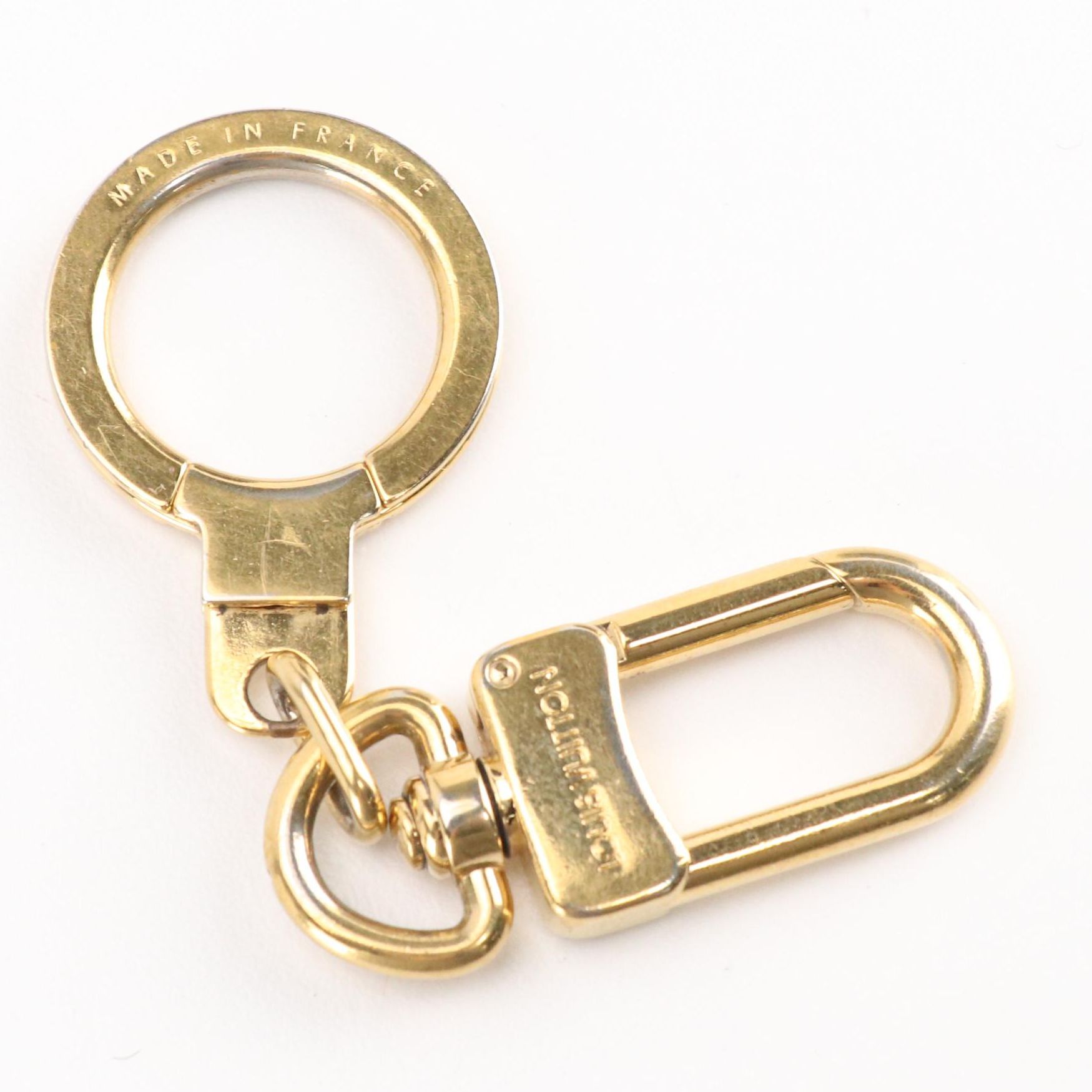 Louis Vuitton Gold Tone Key Ring/Key Chain