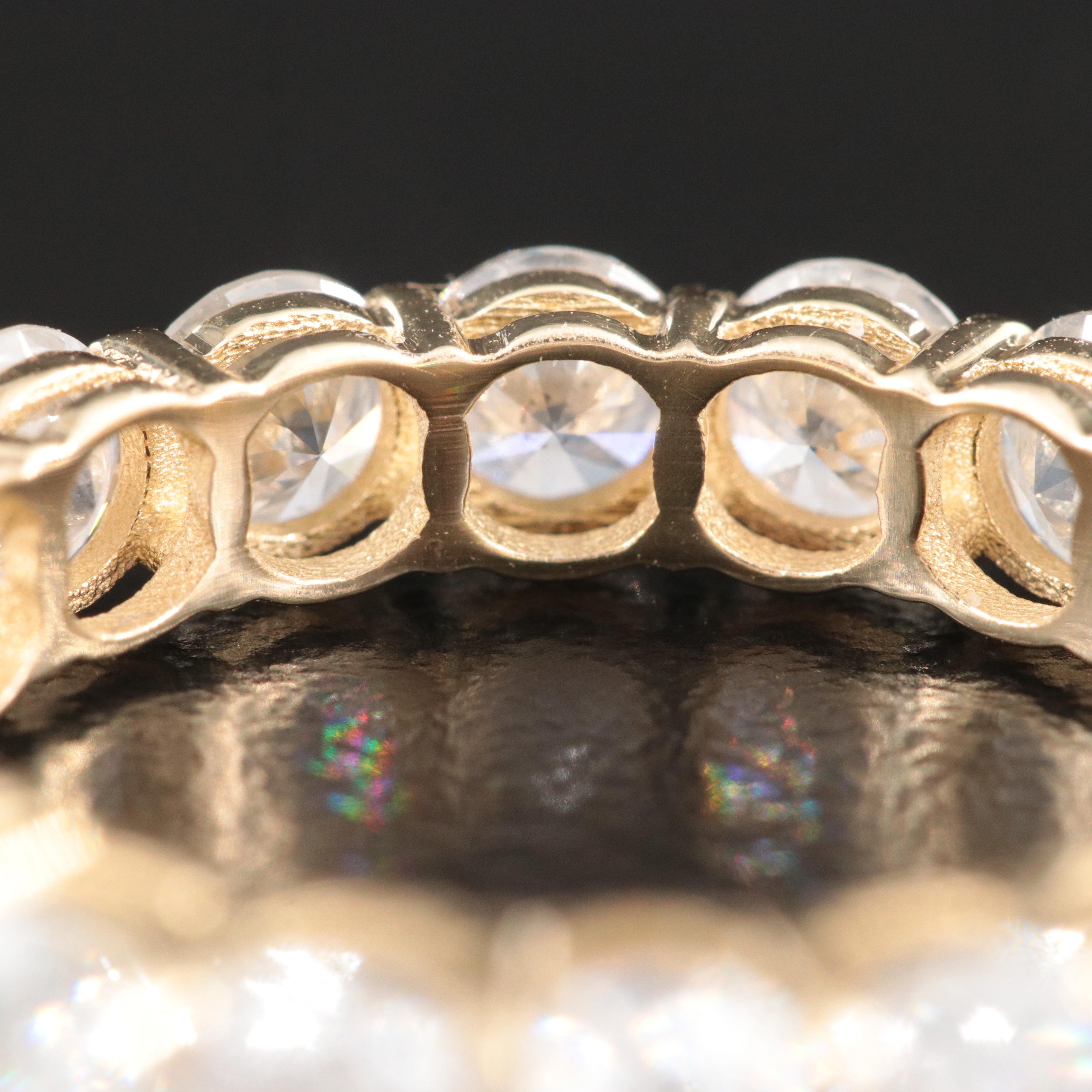 14K 4.02 CTW Diamond Eternity Band with IGI Jewelry Report