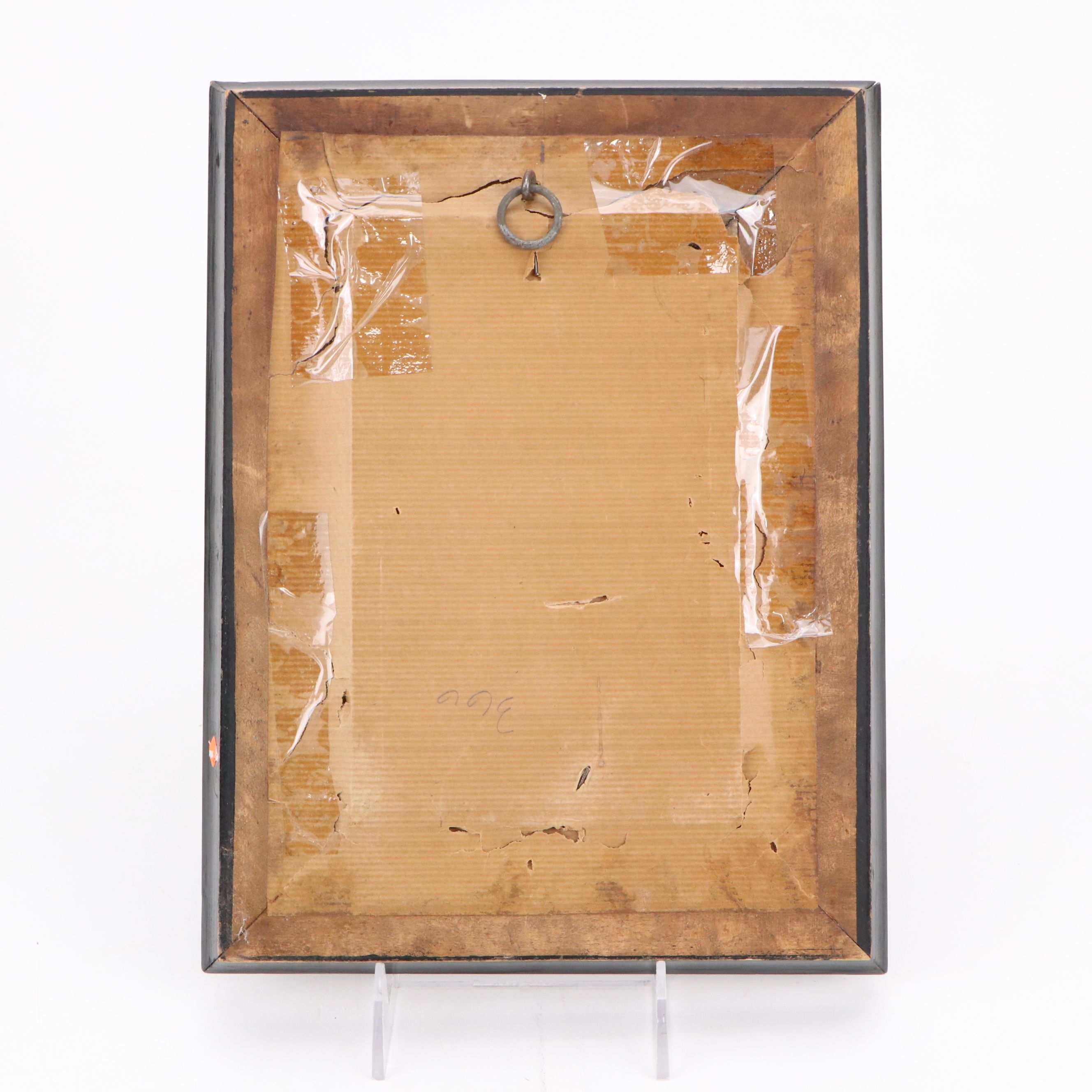 Italian Pietra Dura Figural Stone Mosaics in Gilt Wood Frames