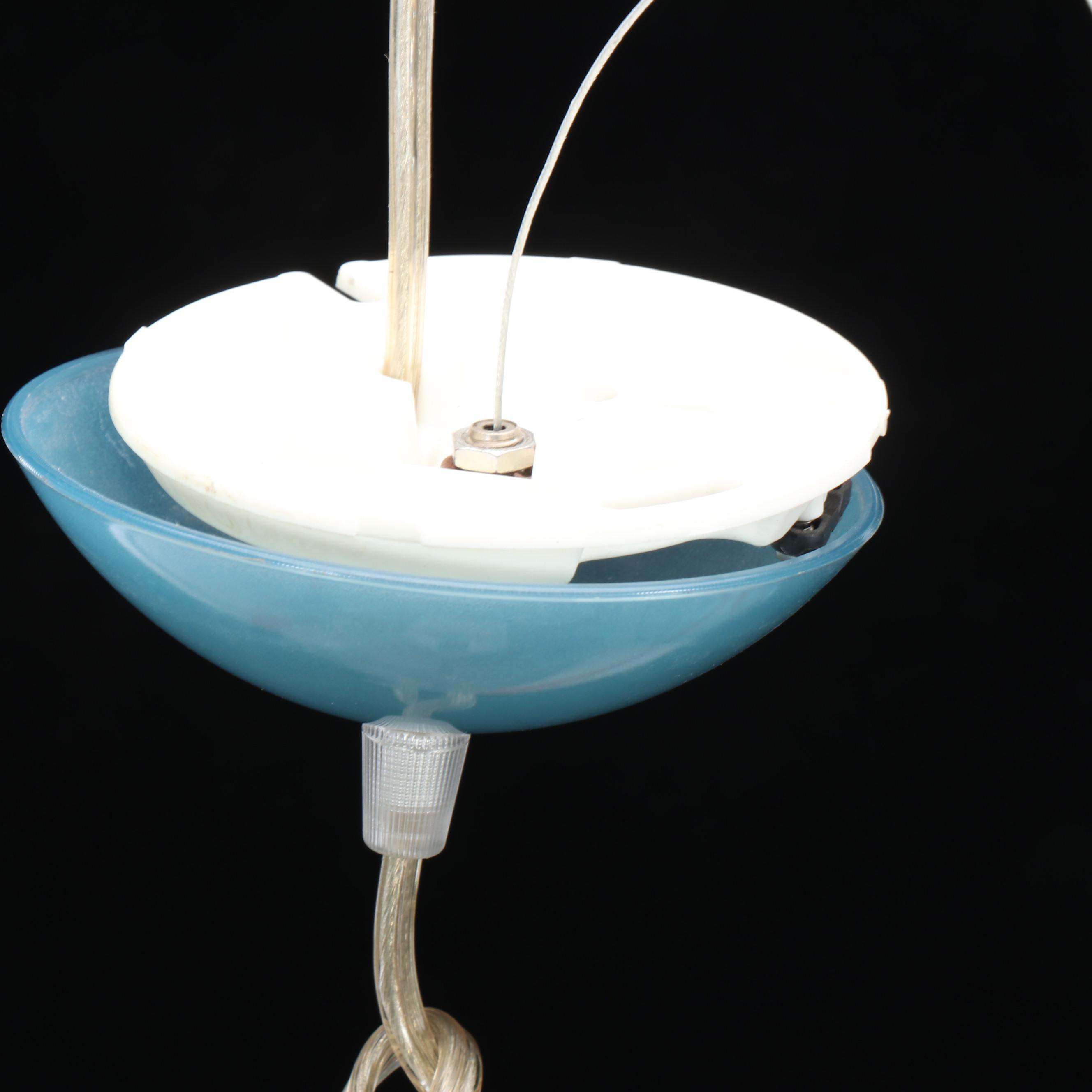 Ferruccio Laviani for Kartell "FL/Y" Blue Acrylic Shade Pendant Lights