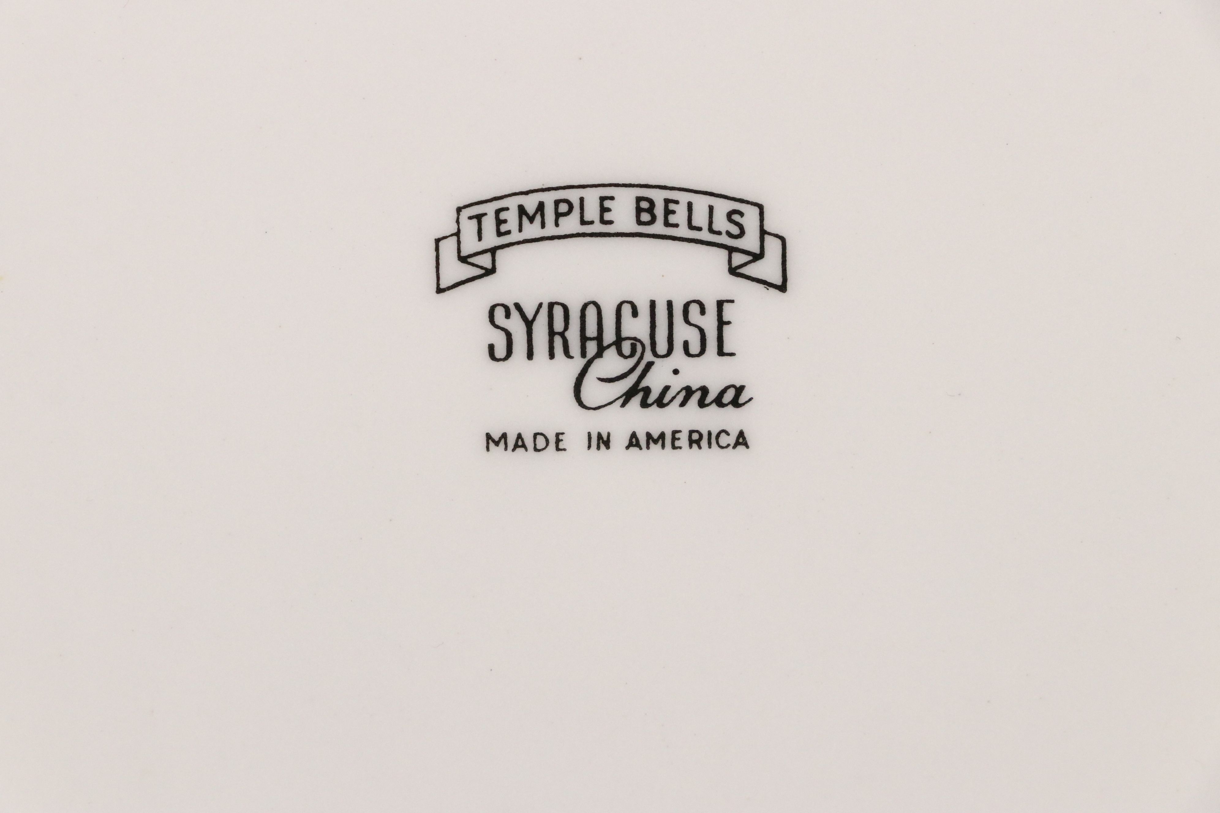 Syracuse "Temple Bells" Porcelain Dinnerware, 1962–1966