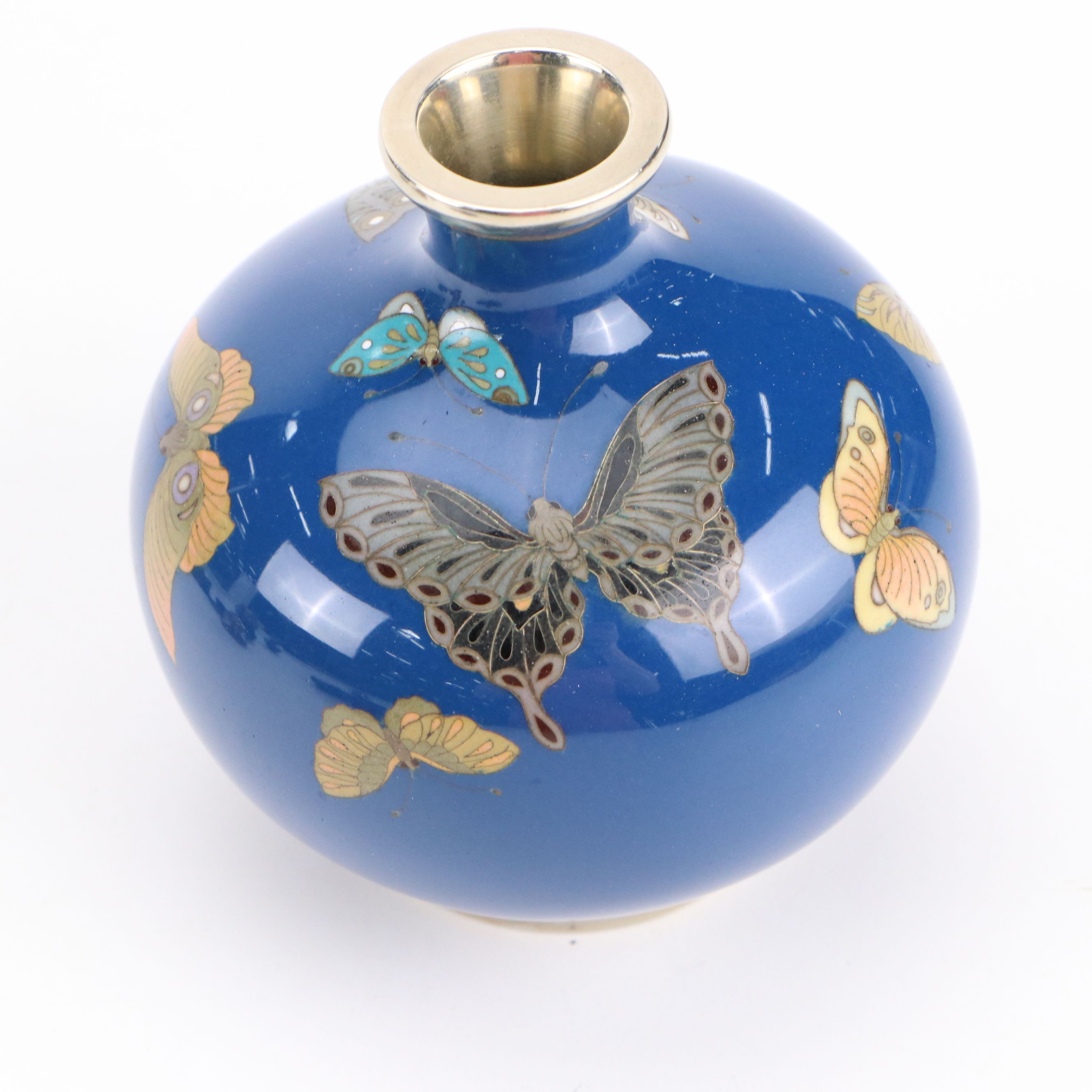 Andersen Paillonné Enamel on Sterling Plate, Cloisonné Vessels, Shakers and More
