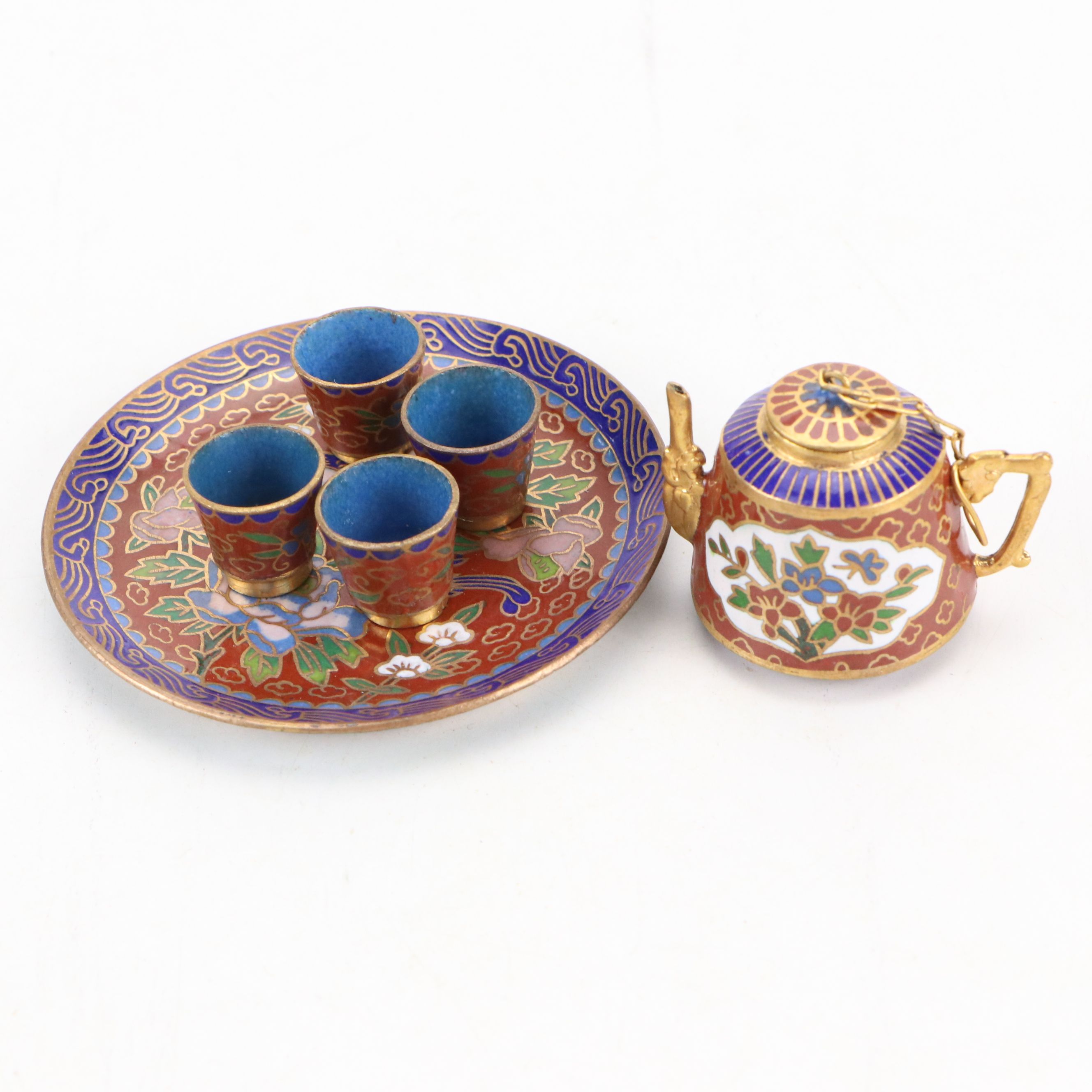 Andersen Paillonné Enamel on Sterling Plate, Cloisonné Vessels, Shakers and More