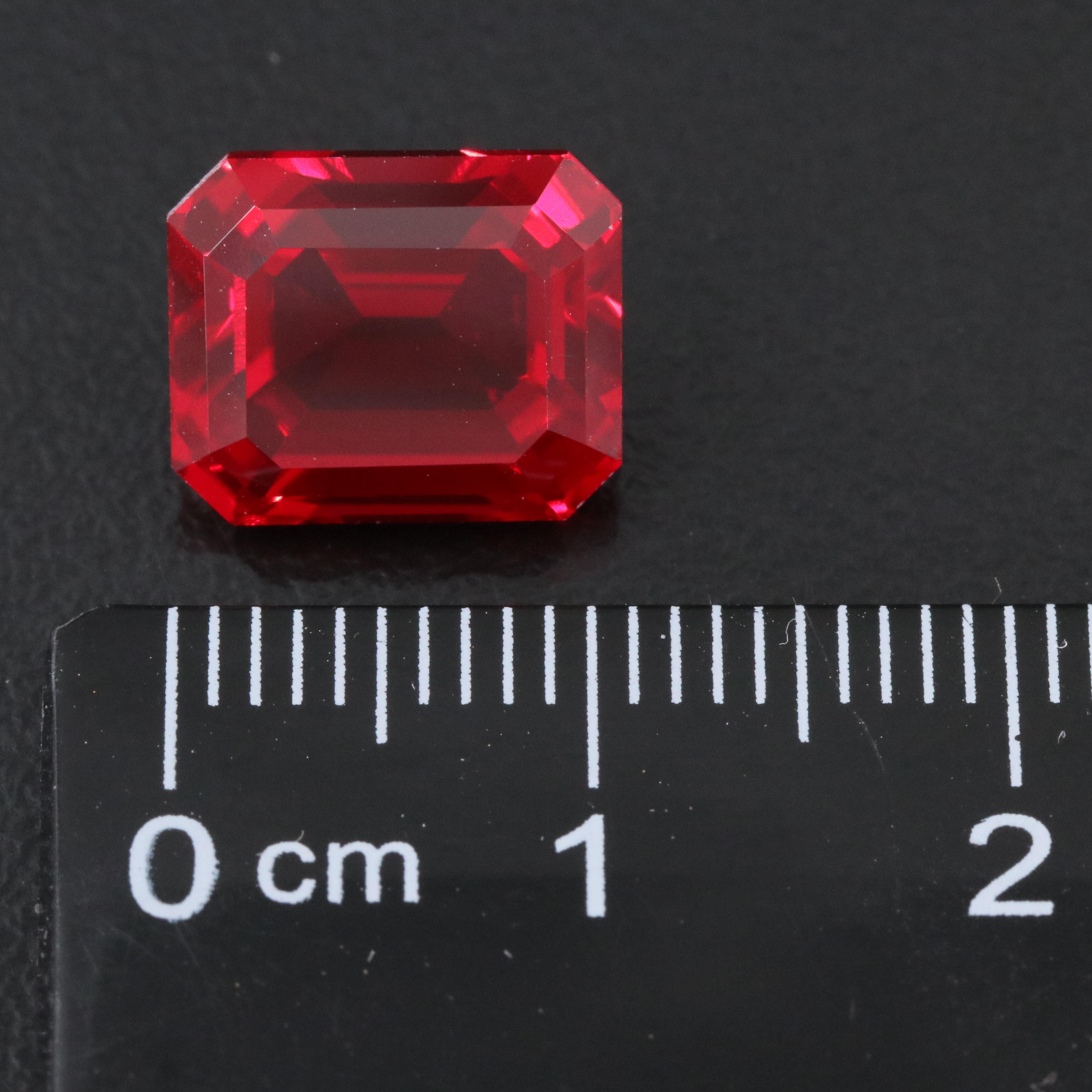 Loose 6.59 CT Lab Grown Ruby