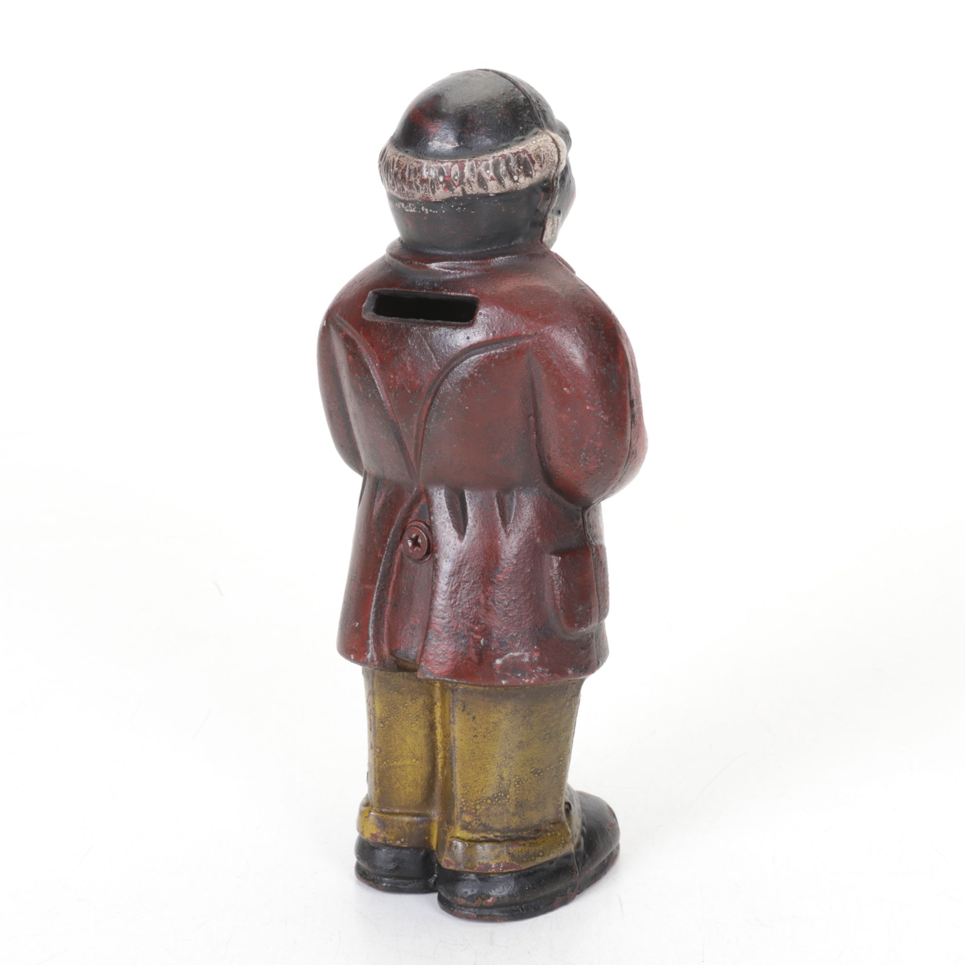 Cast Iron "Uncle Moses" Coin Bank & Horse Figurine