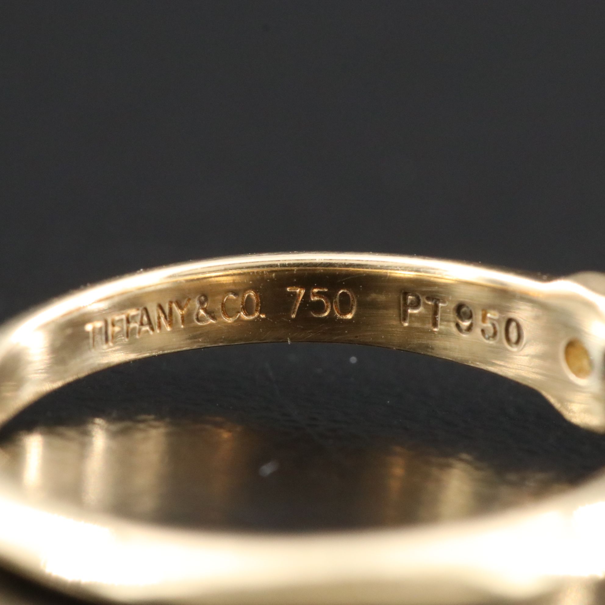 Tiffany & Co. 18K Alexandrite Knife Edge Solitaire Ring with GIA Report