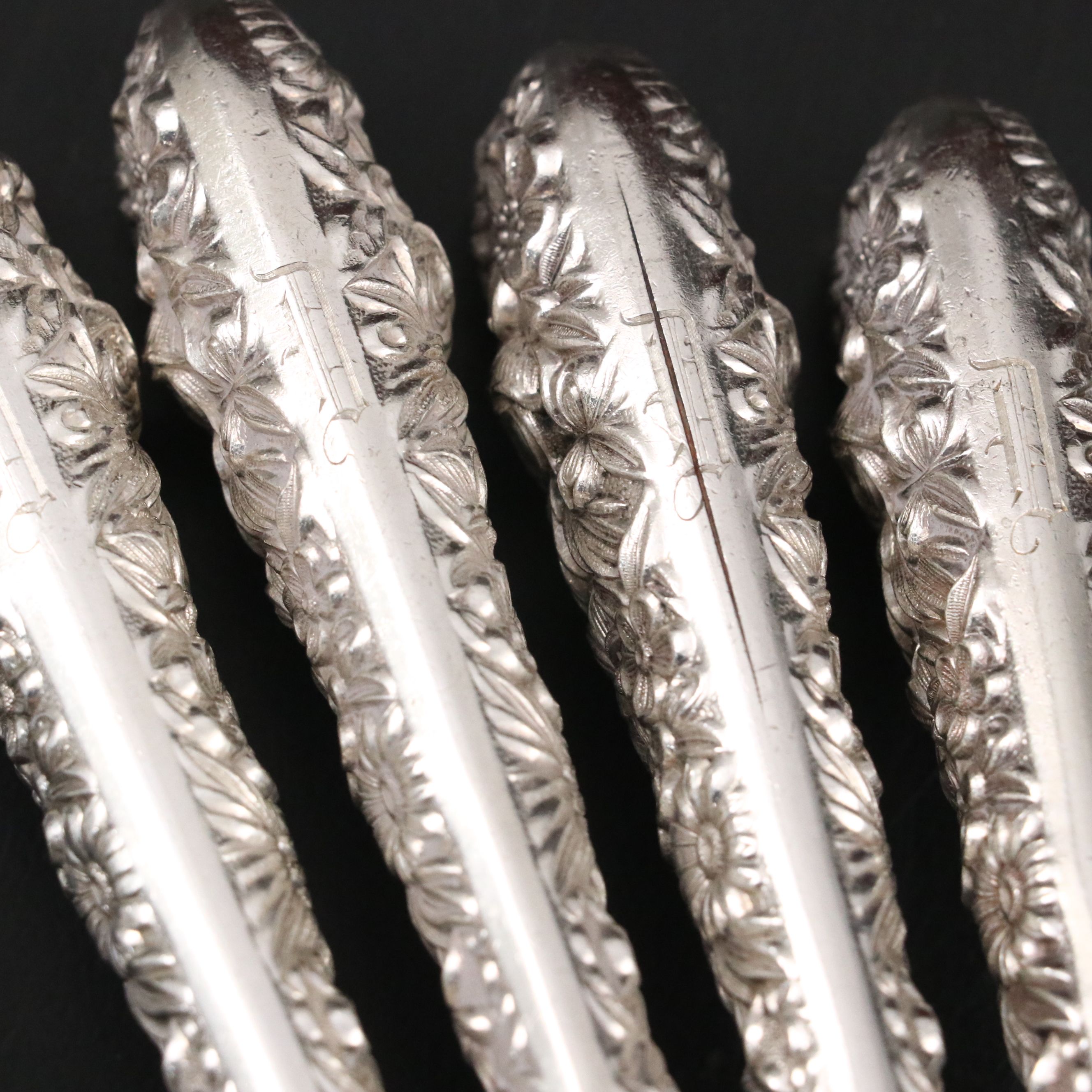 S. Kirk & Son "Repoussé" Knives of Various Silhouettes