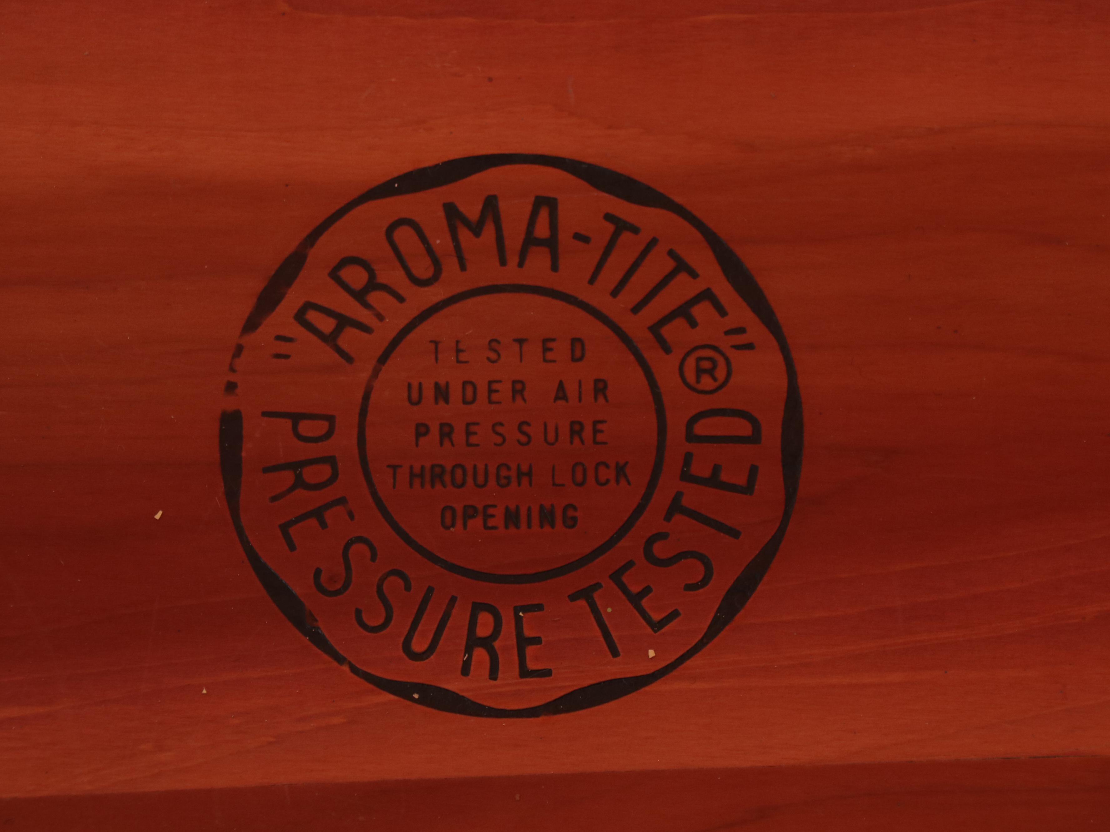 Lane Mid Century Modern Walnut and Cedar Lined Chest